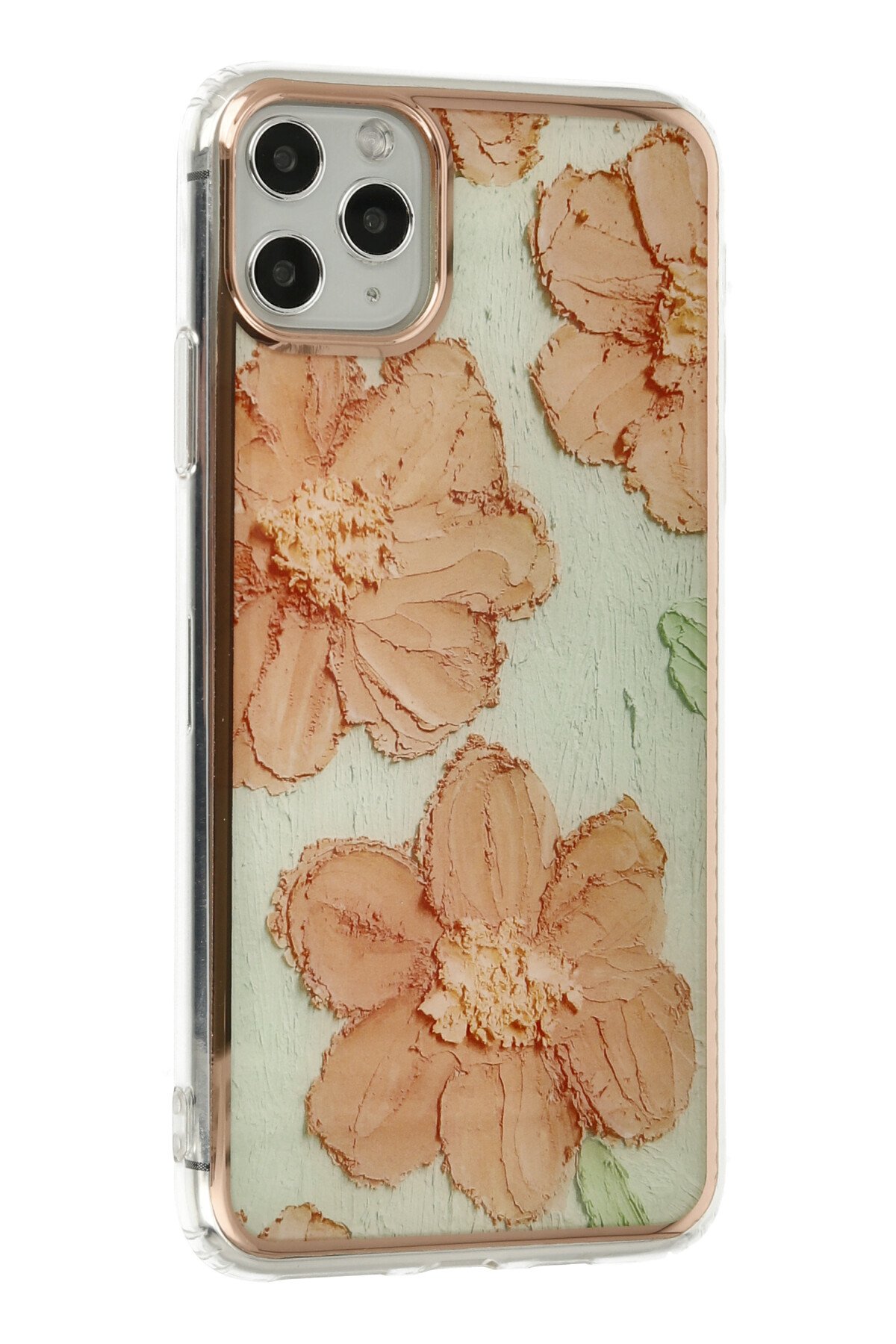 Newface iPhone 11 Pro Max Kılıf Montreal Yüzüklü Silikon Kapak - Lacivert