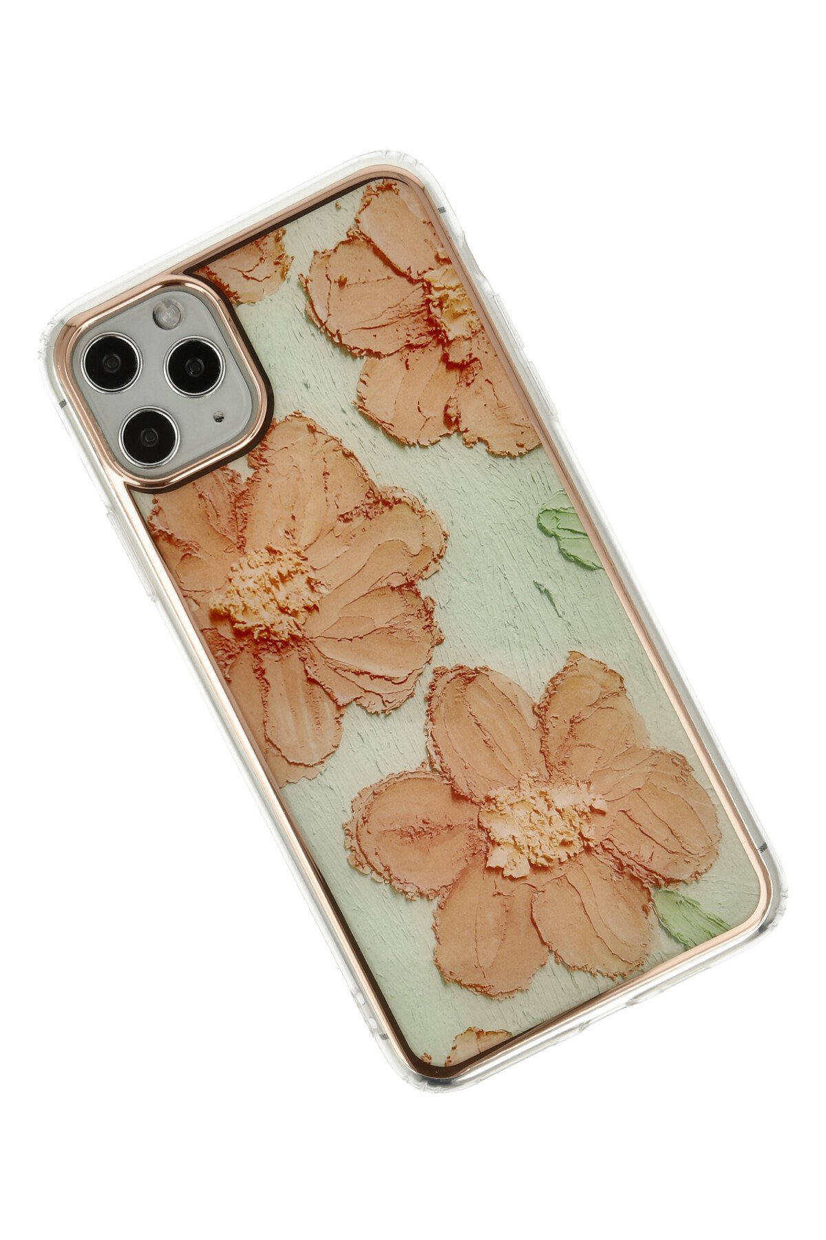 Newface iPhone 11 Pro Max Kılıf Montreal Yüzüklü Silikon Kapak - Lacivert