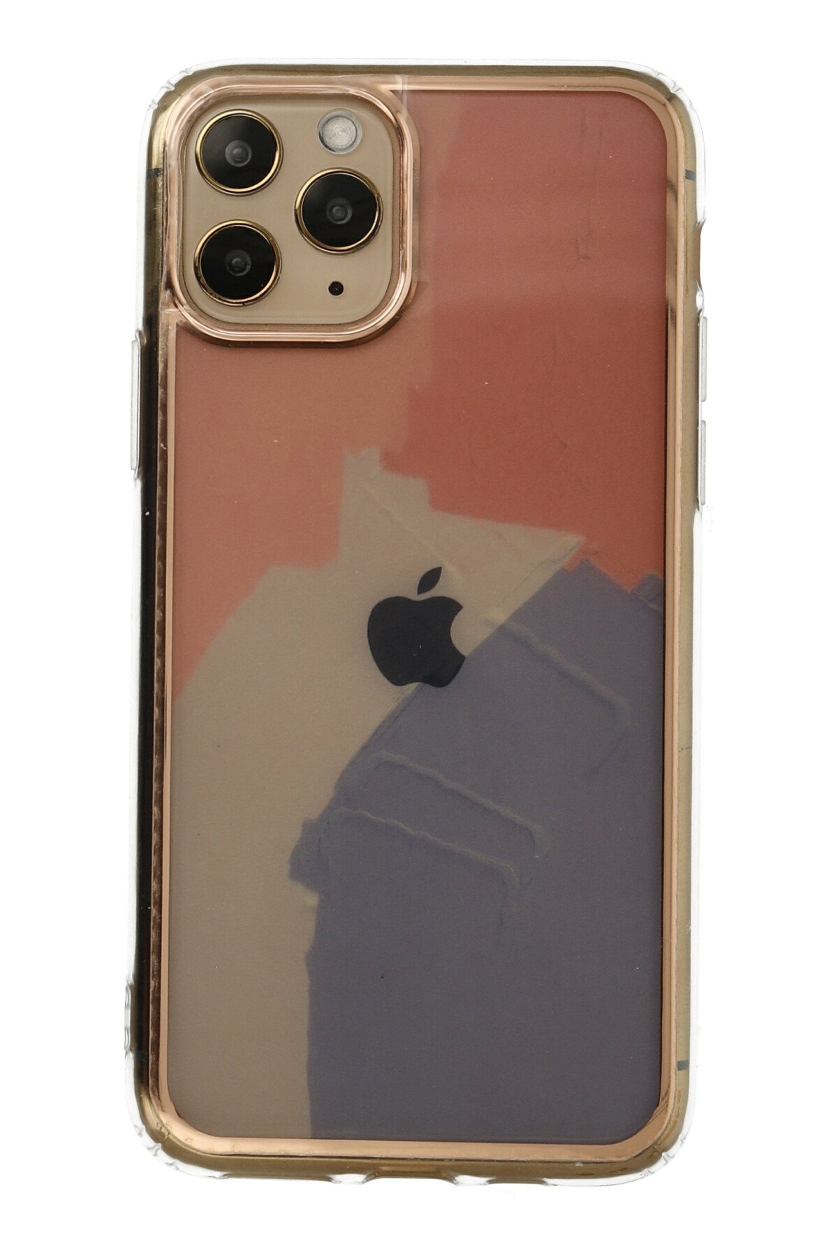 Newface iPhone 11 Pro Max Kılıf Range Yüzüklü Silikon - Siyah-Kırmızı