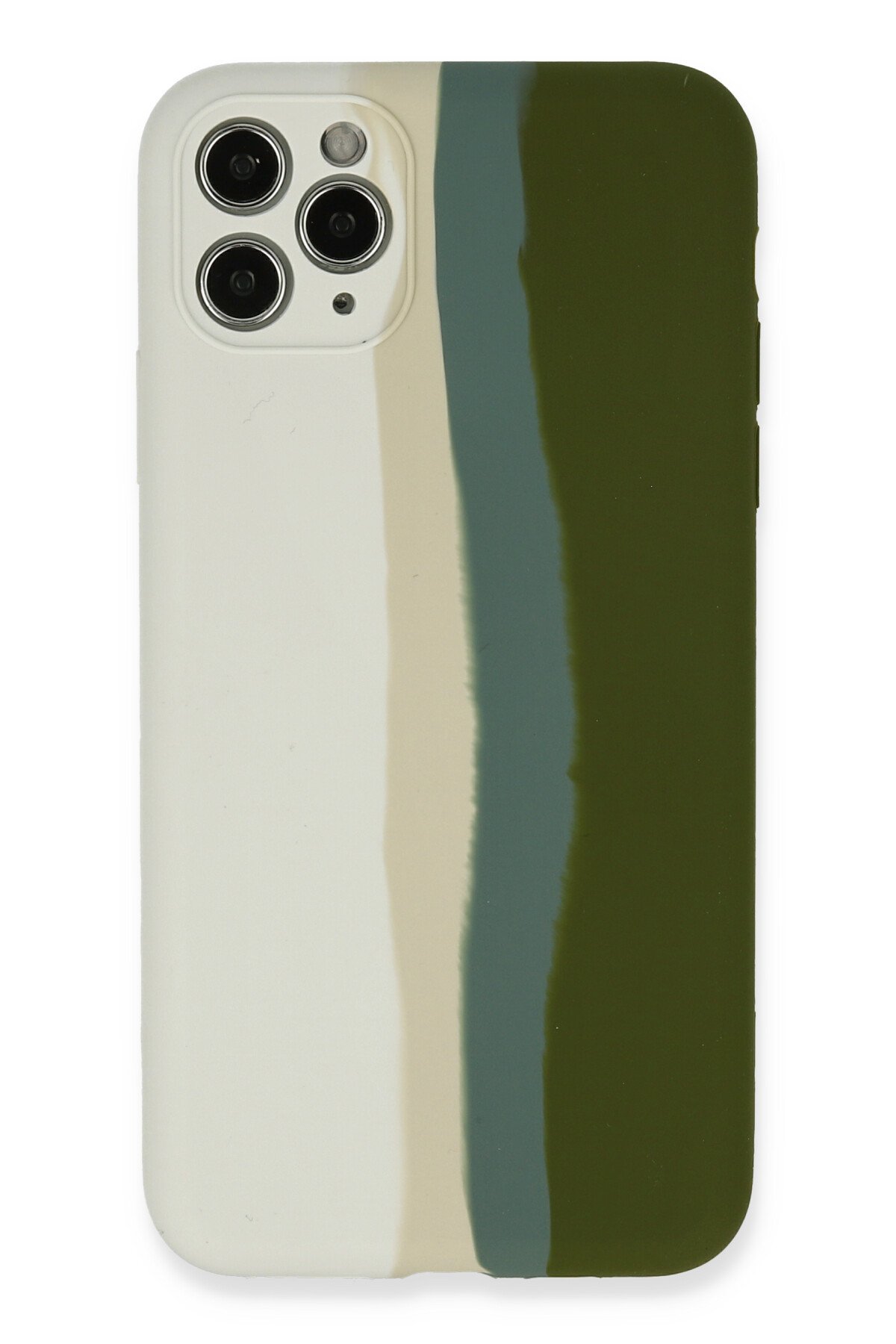 Newface iPhone 11 Pro Max Kılıf Color Lens Silikon - Yeşil