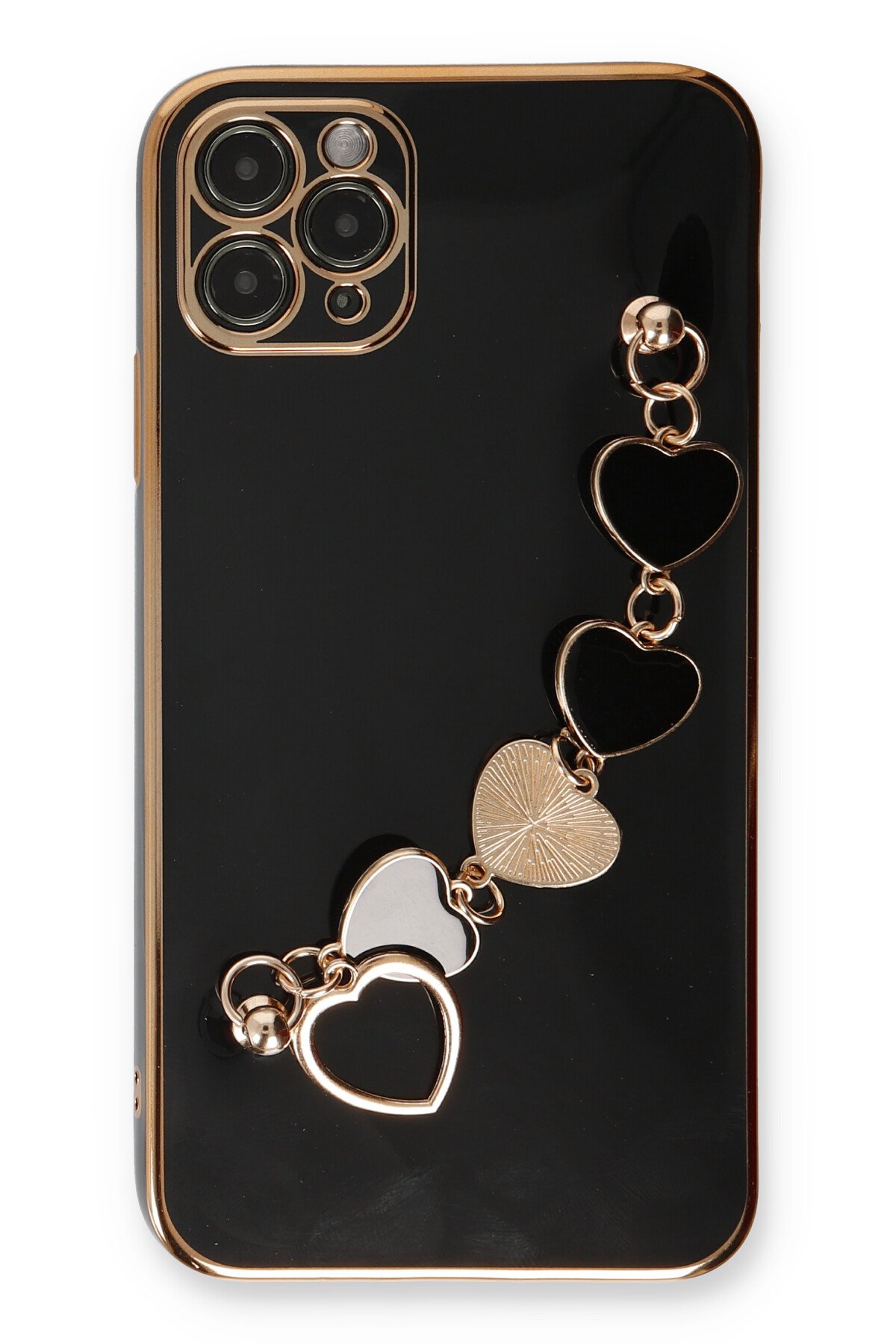 Newface iPhone 11 Pro Max Kılıf Coco Deri Silikon Kapak - Beyaz