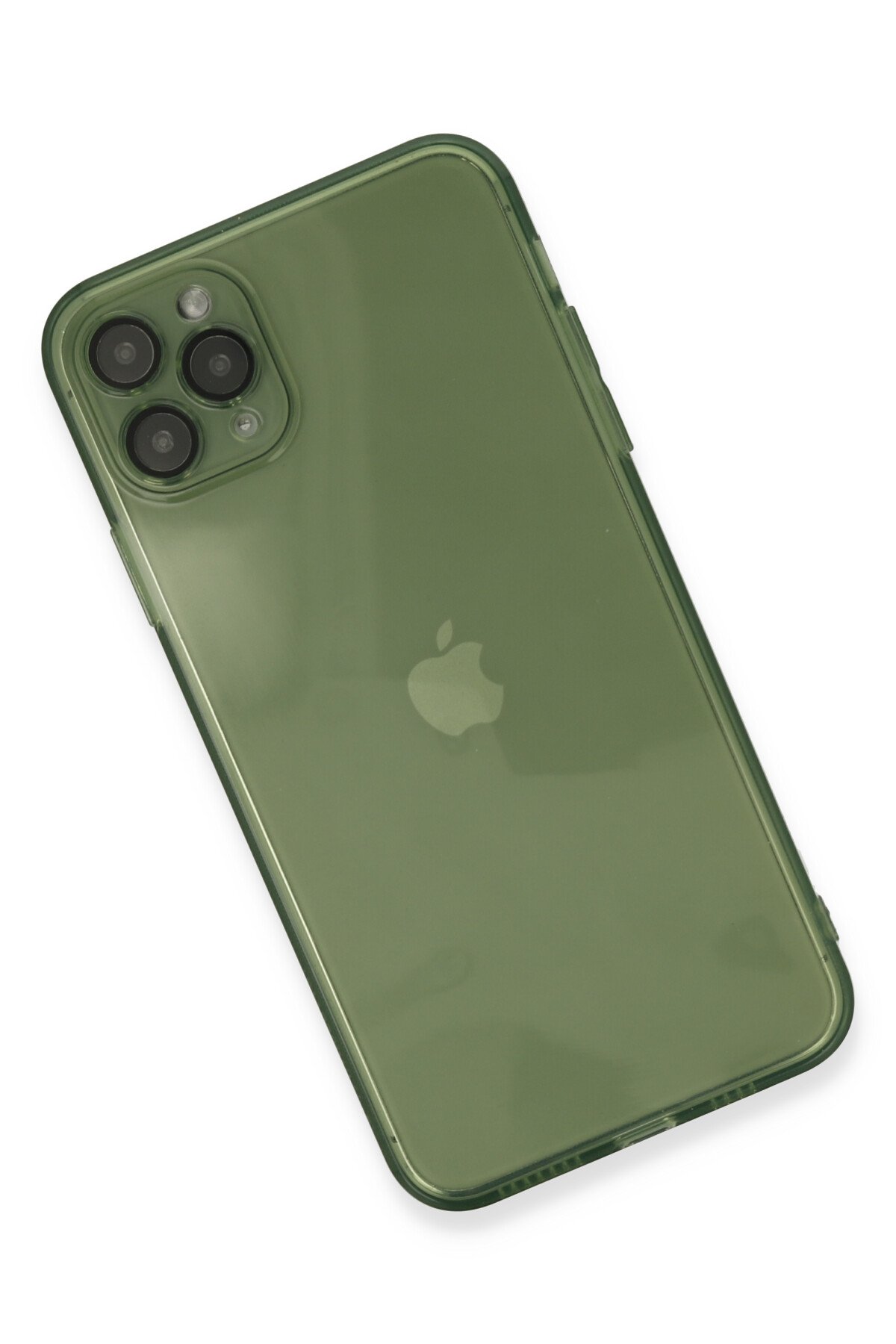 Newface iPhone 11 Pro Max Kılıf Palm Buzlu Kamera Sürgülü Silikon - Lacivert