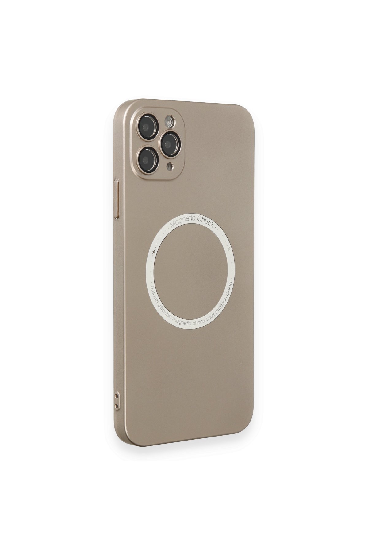 Newface iPhone 11 Pro Max Kılıf Simli Katmanlı Silikon - Kırmızı