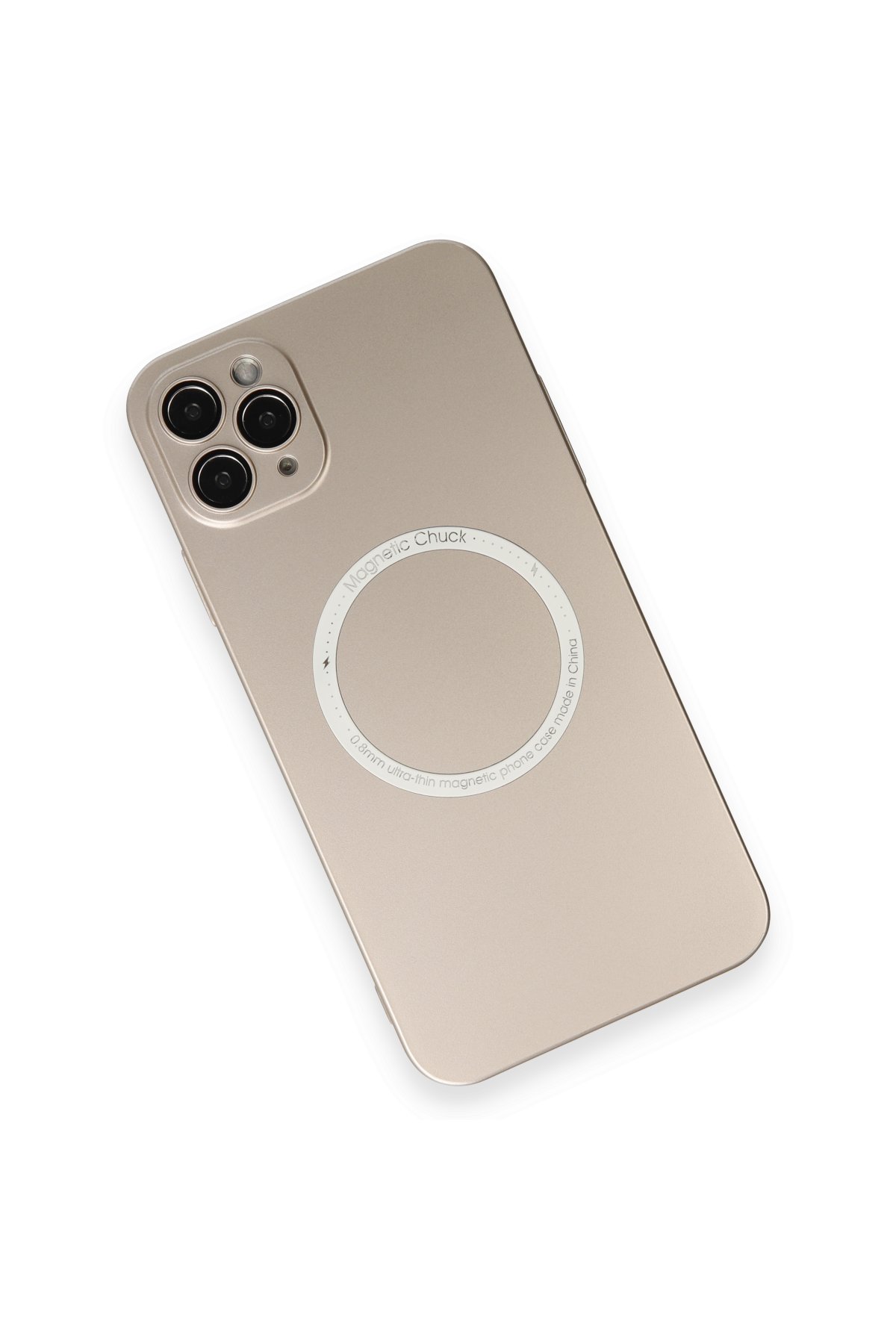 Newface iPhone 11 Pro Max Kılıf Simli Katmanlı Silikon - Kırmızı