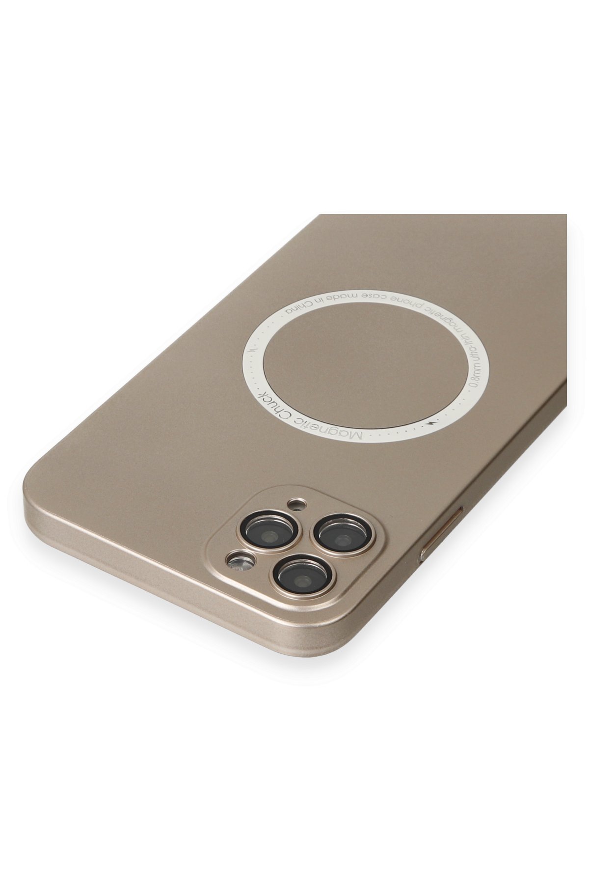 Newface iPhone 11 Pro Max Kılıf Simli Katmanlı Silikon - Kırmızı