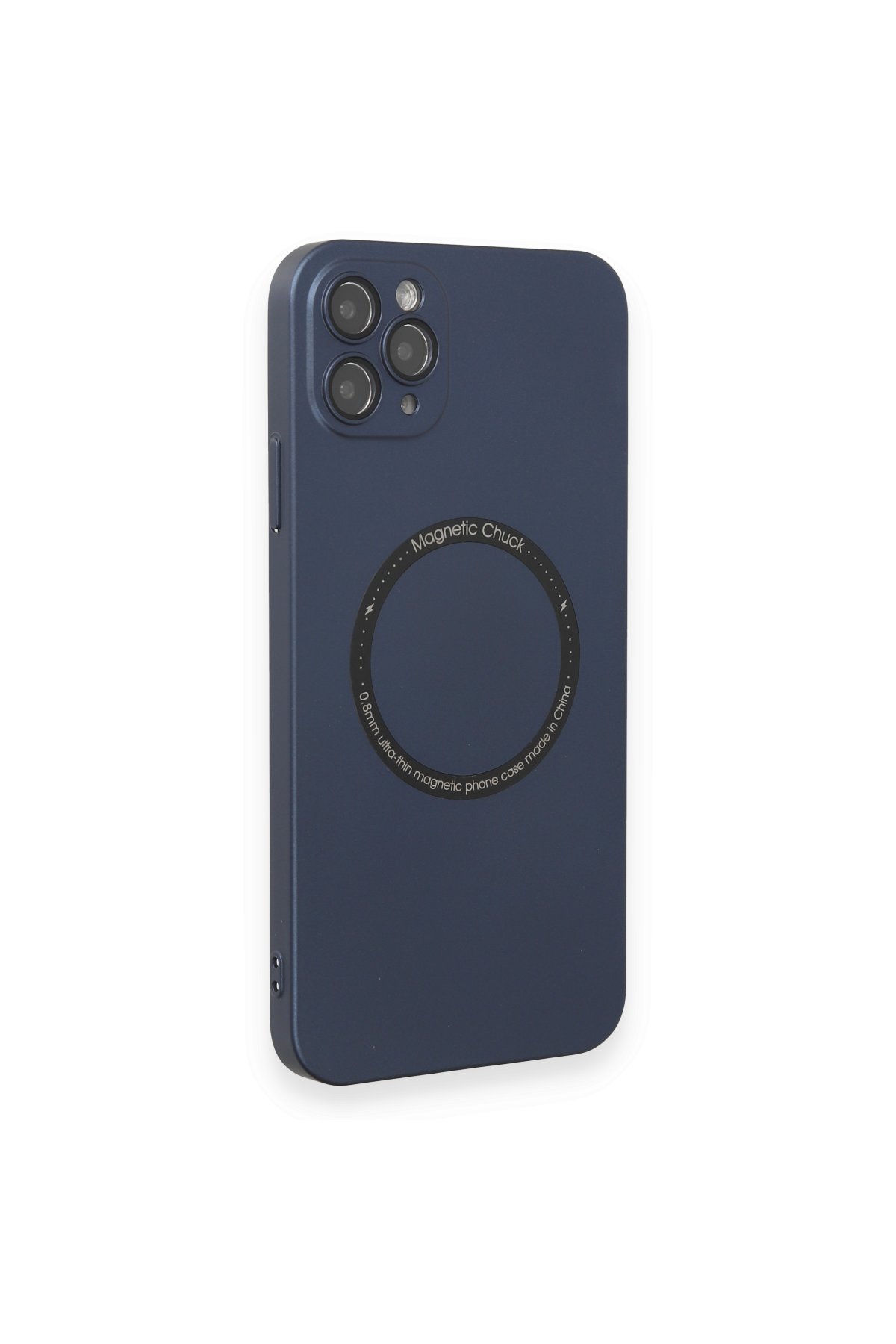 Newface iPhone 11 Pro Max Kılıf Palm Buzlu Kamera Sürgülü Silikon - Kırmızı