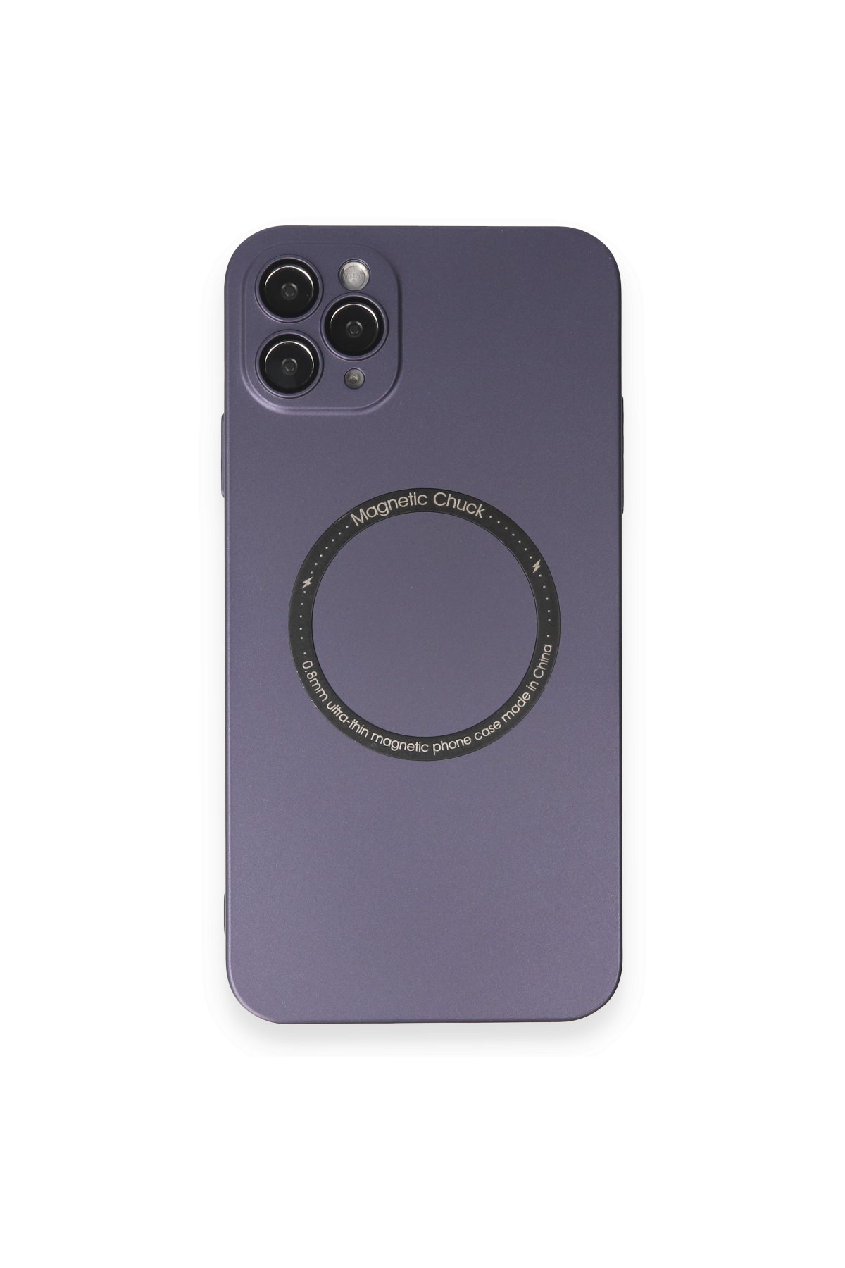 Newface iPhone 11 Pro Max Kılıf Miami Şeffaf Silikon - Lacivert