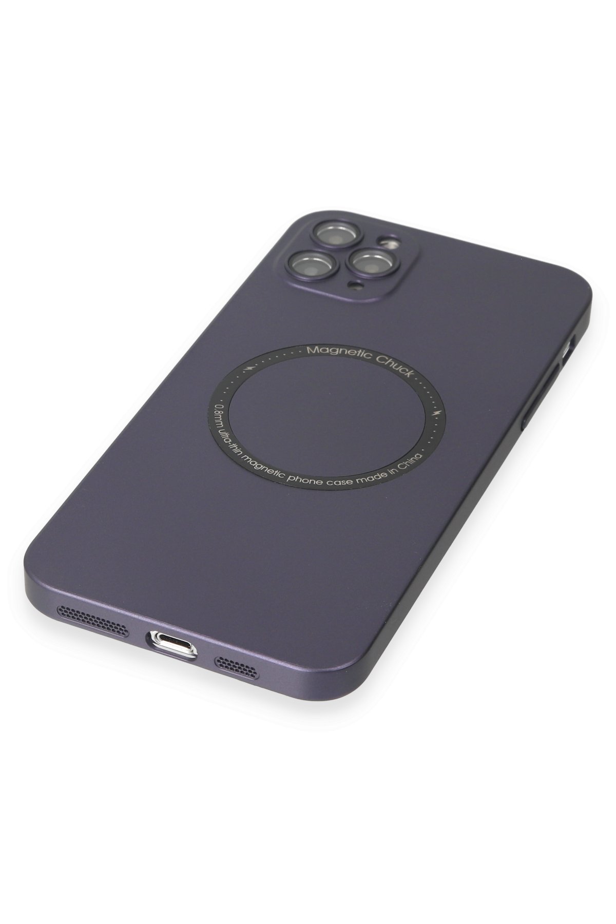 Newface iPhone 11 Pro Max Kılıf Miami Şeffaf Silikon - Lacivert