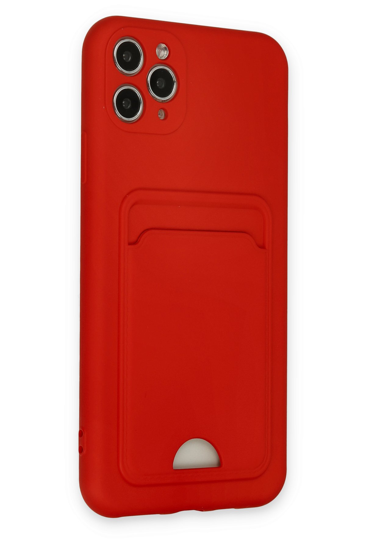 Newface iPhone 11 Pro Max Kılıf Sofya Yüzüklü Silikon Kapak - Rose