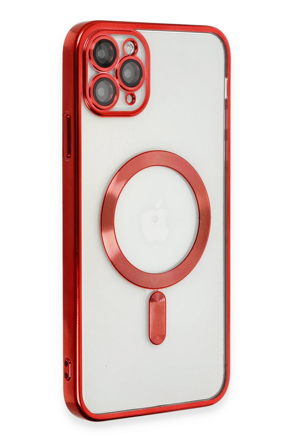 Newface iPhone 11 Pro Max Kılıf Gros Yüzüklü Silikon - Yeşil