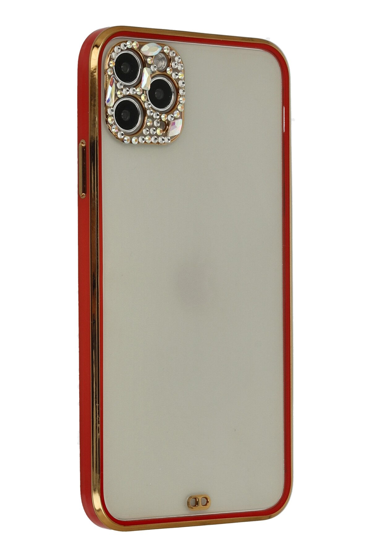 Newface iPhone 11 Pro Max Kılıf Magneticsafe Lazer Silikon - Kırmızı