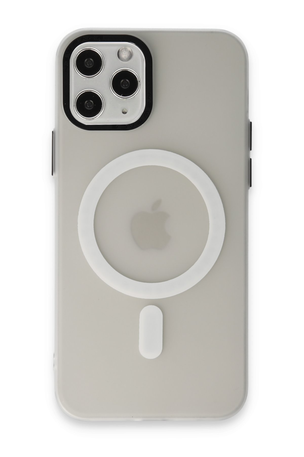 Newface iPhone 11 Pro Max Kılıf Range Yüzüklü Silikon - Siyah-Mavi