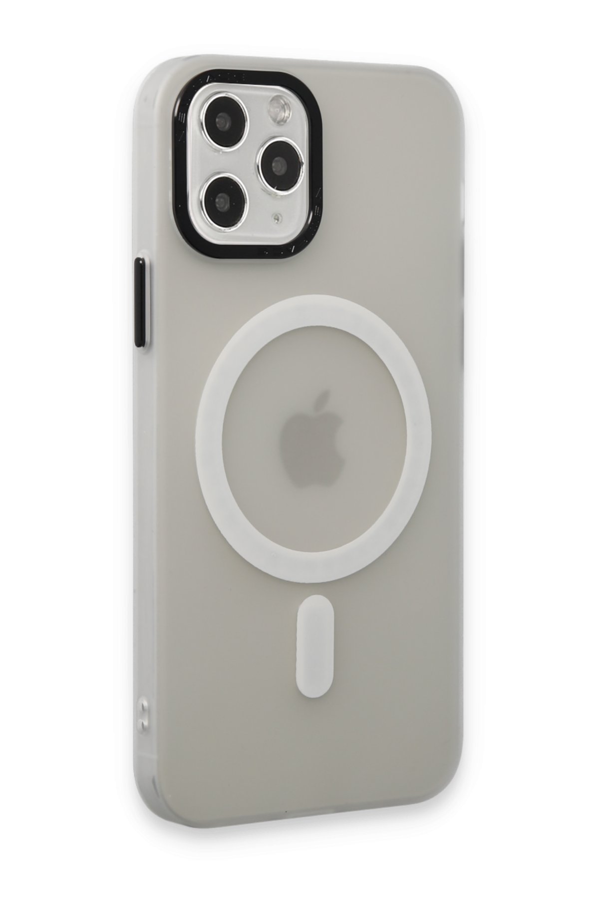 Newface iPhone 11 Pro Max Kılıf Range Yüzüklü Silikon - Siyah-Mavi