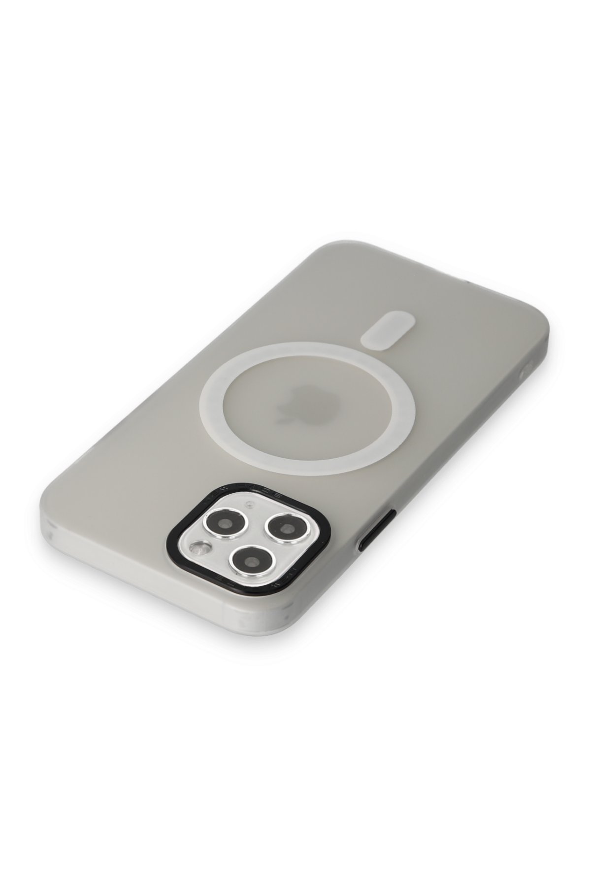 Newface iPhone 11 Pro Max Kılıf Range Yüzüklü Silikon - Siyah-Mavi