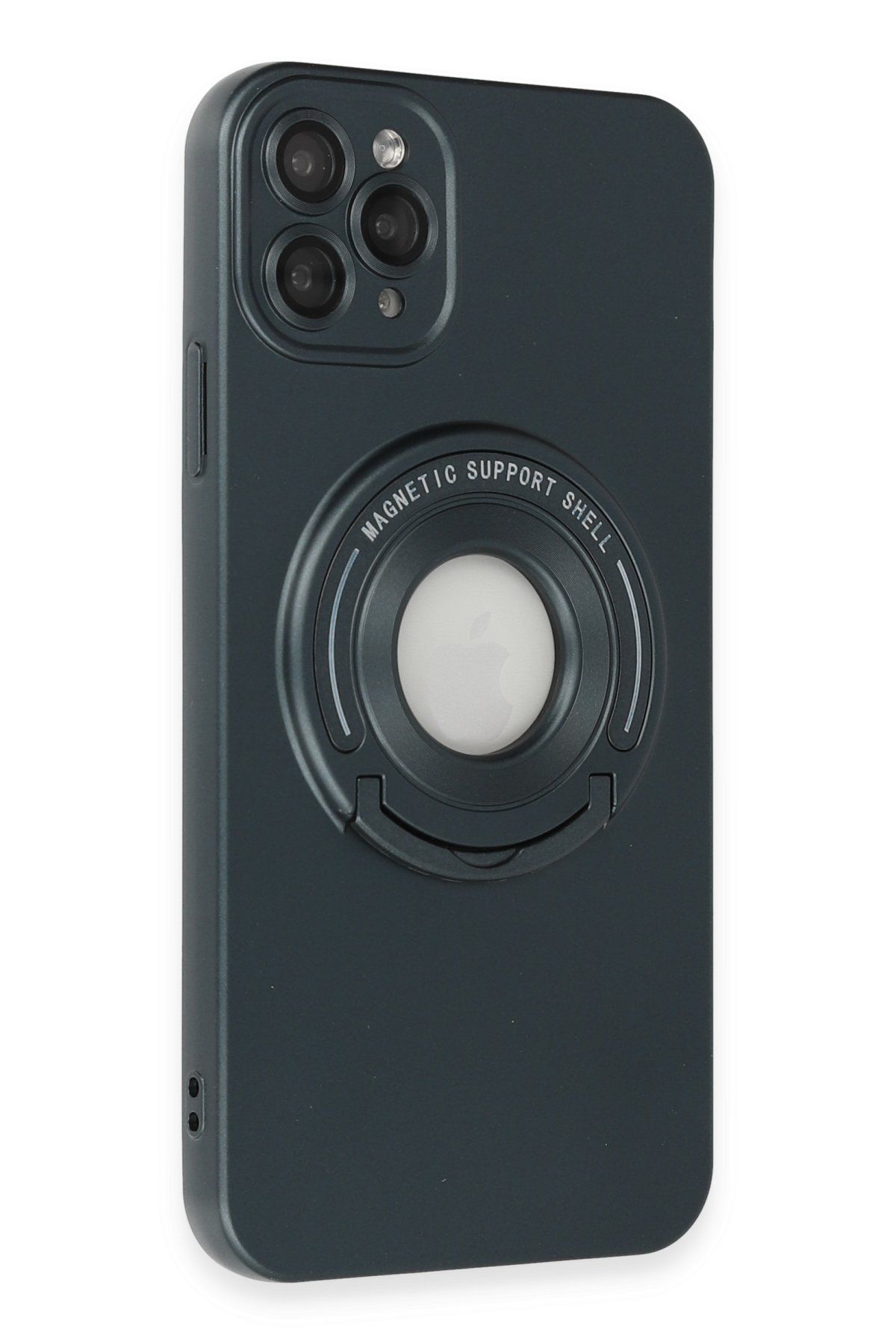 Newface iPhone 11 Pro Max Rainbow Kamera Lens Koruma Cam - Siyah