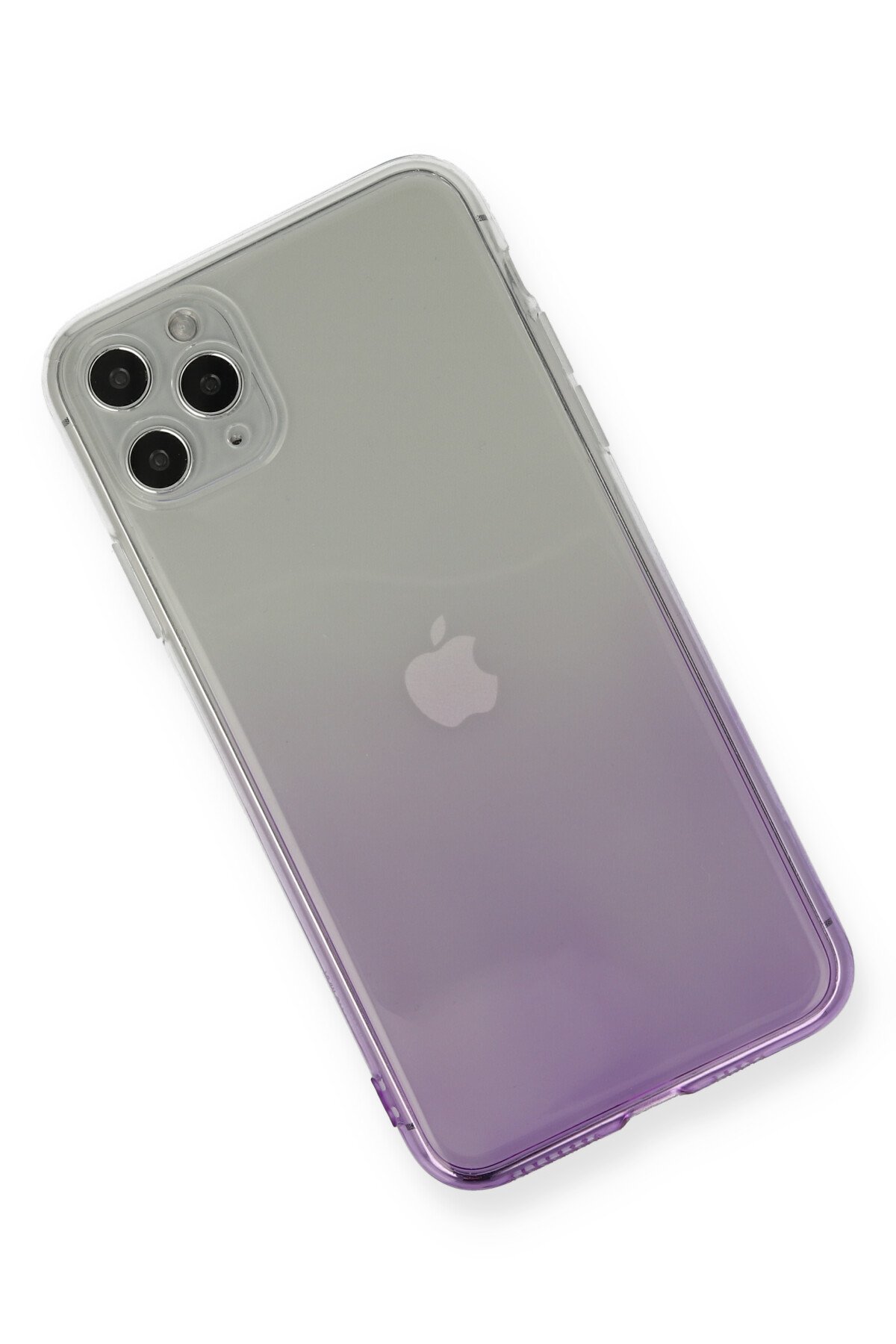 Newface iPhone 11 Pro Max Kılıf Coco Deri Silikon Kapak - Açık Lila
