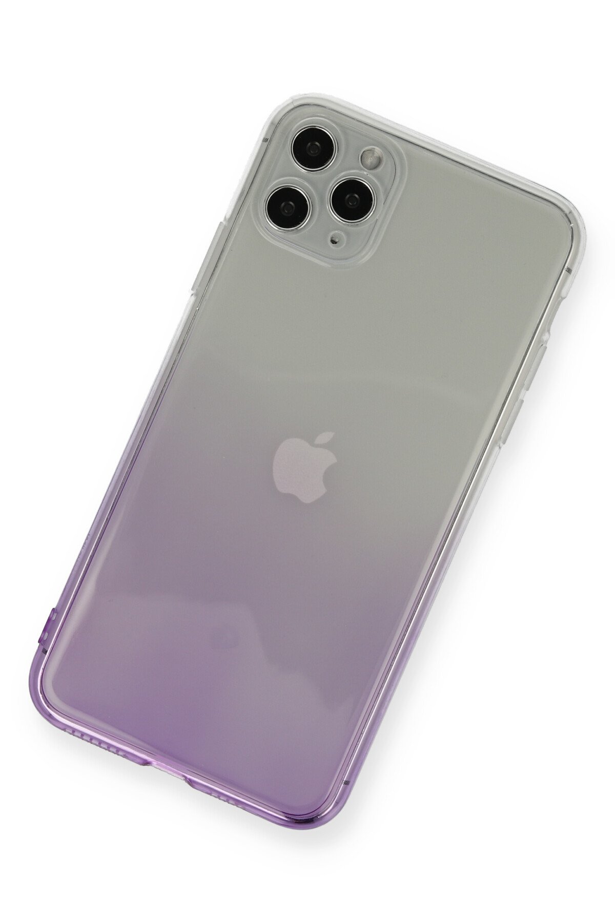 Newface iPhone 11 Pro Max Kılıf Coco Deri Silikon Kapak - Açık Lila