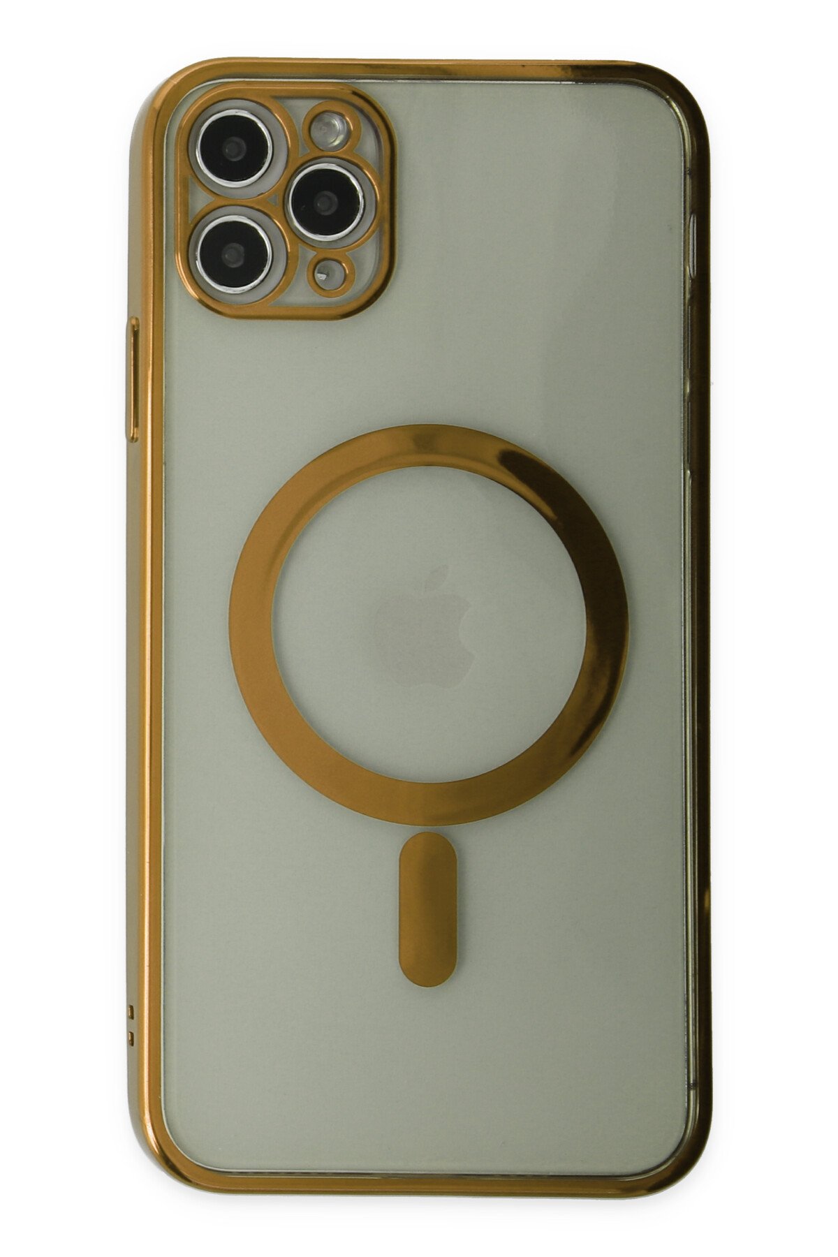 Newface iPhone 11 Pro Max Kılıf Sofya Yüzüklü Silikon Kapak - Siyah