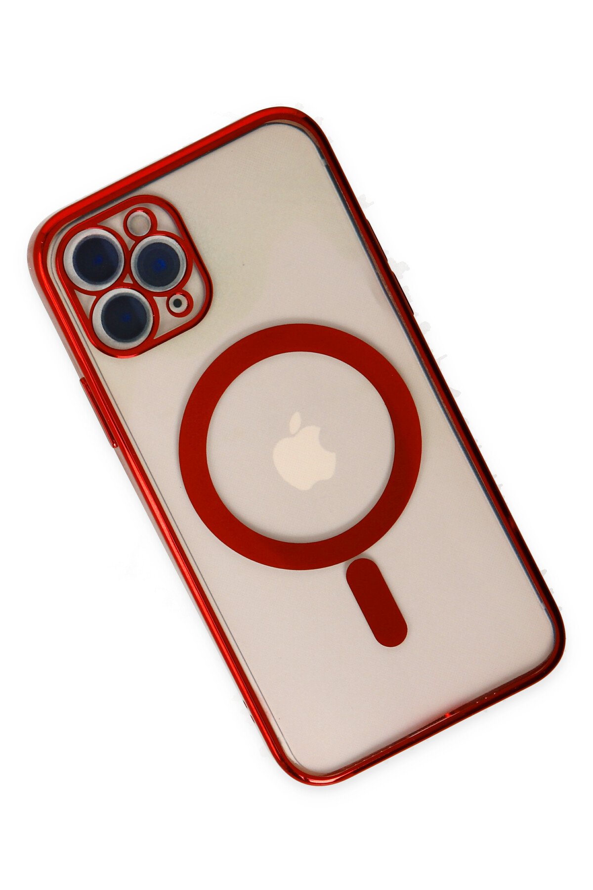 Newface iPhone 11 Pro Max Kılıf Sofya Yüzüklü Silikon Kapak - Siyah