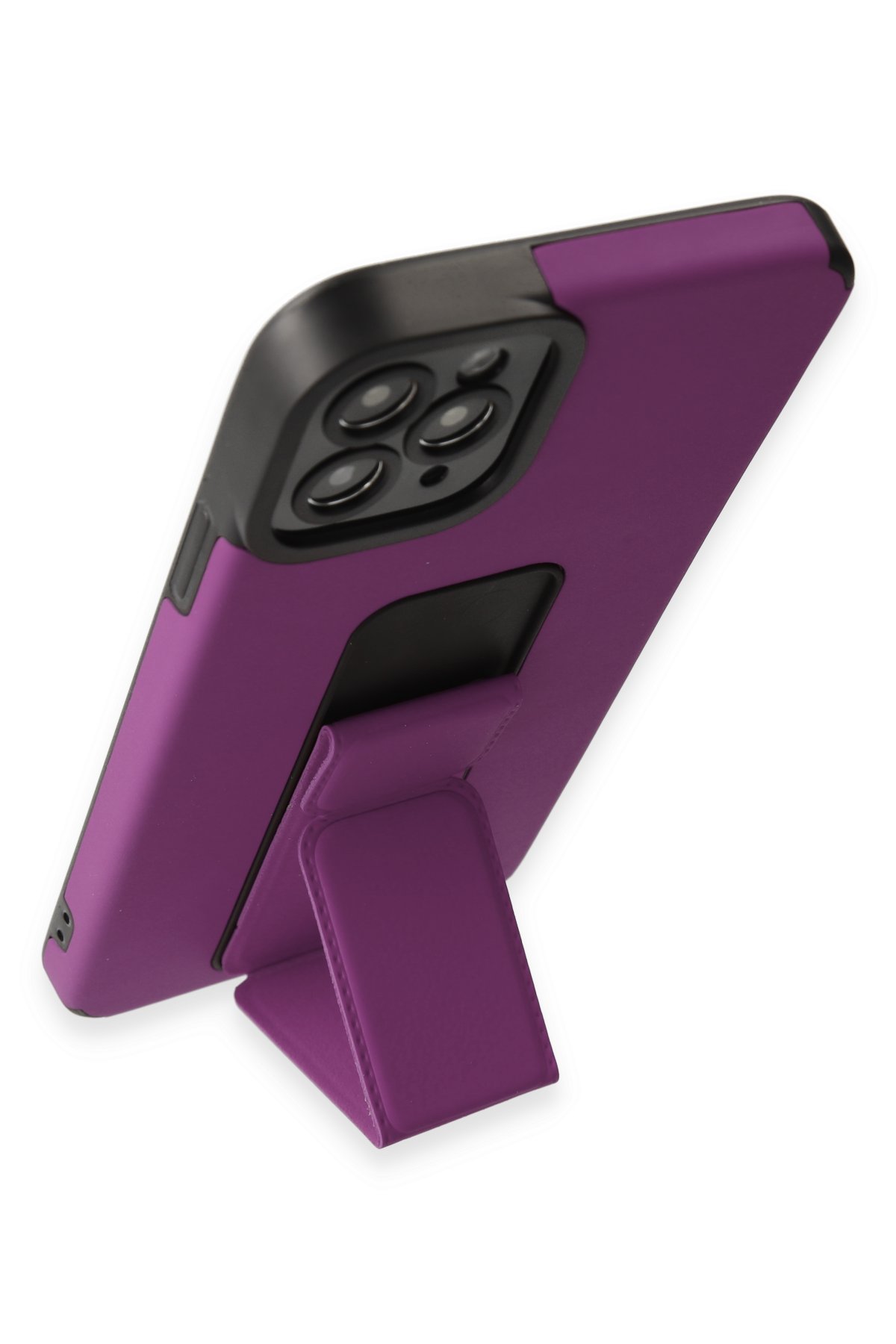 Newface iPhone 11 Pro Max Kılıf Gros Yüzüklü Silikon - Gümüş