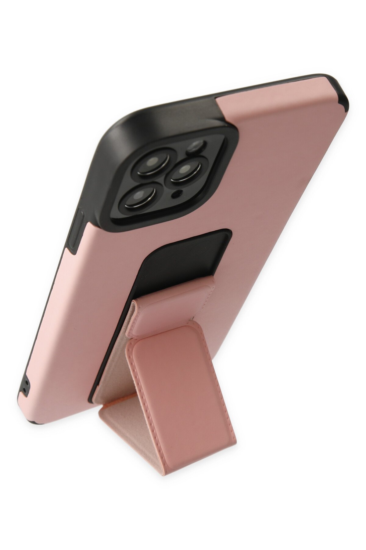 Newface iPhone 11 Pro Max Kılıf Gros Yüzüklü Silikon - Siyah