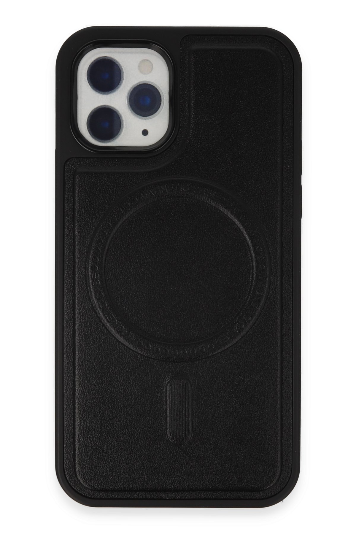 Newface iPhone 11 Pro Max Kılıf Coco Deri Silikon Kapak - Kırmızı