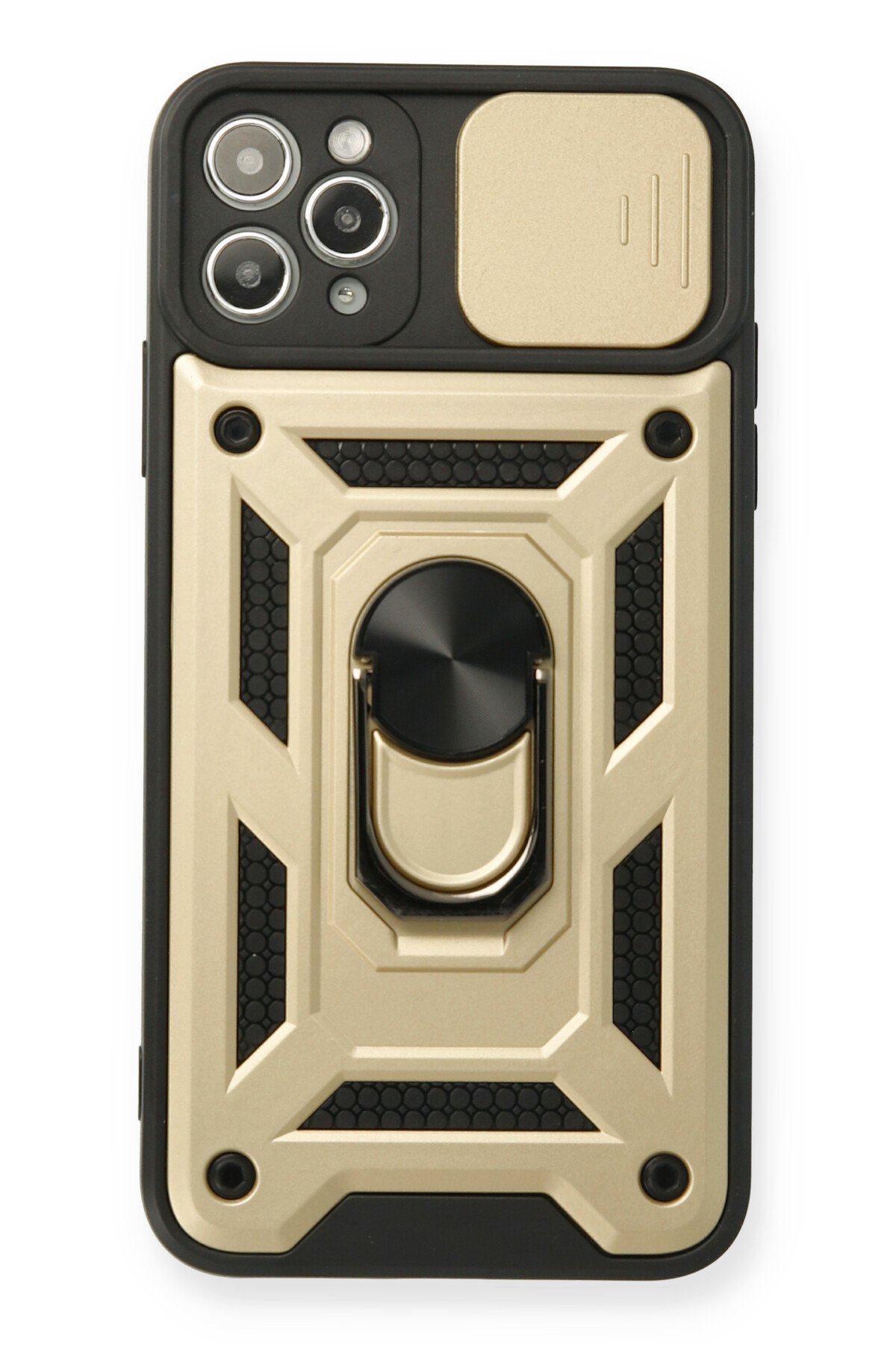 Newface iPhone 11 Pro Max Metal Kamera Lens Koruma Cam - Kırmızı