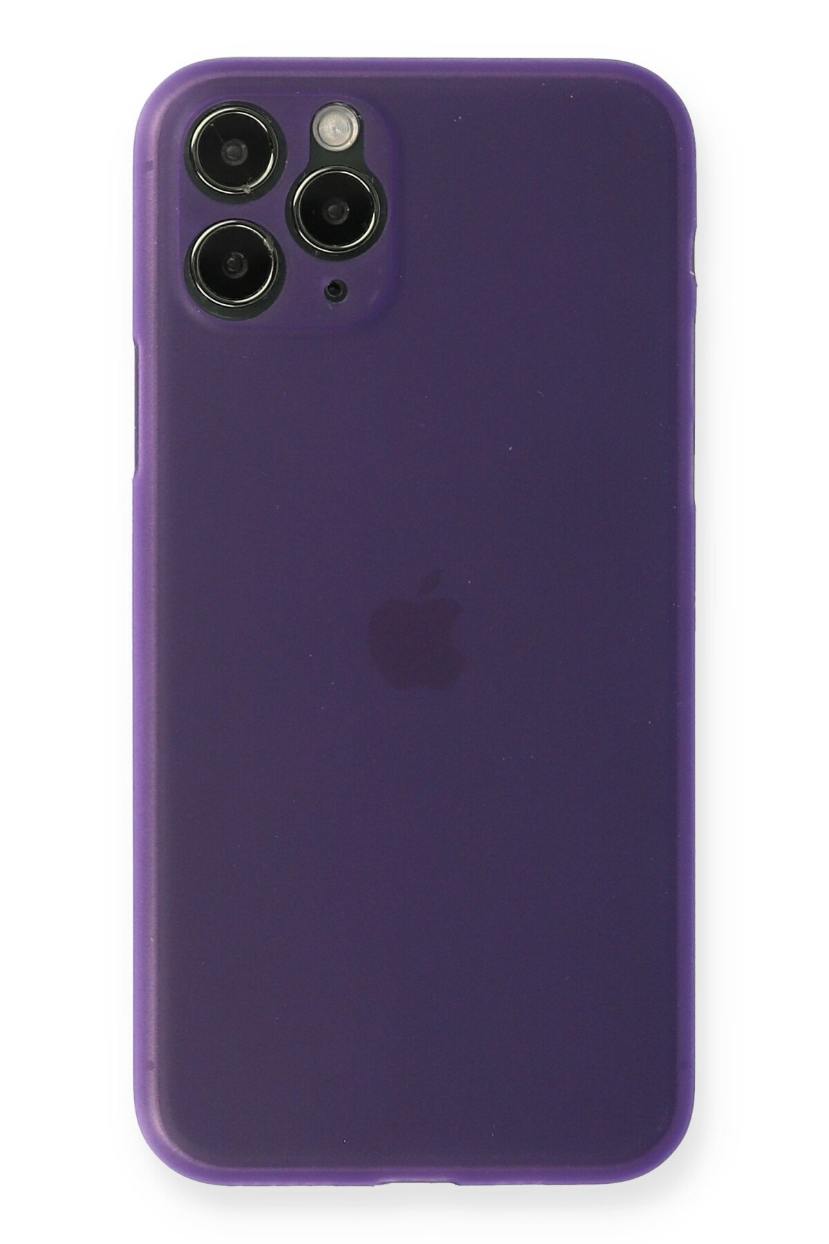 Newface iPhone 11 Pro Max Kılıf Palm Buzlu Kamera Sürgülü Silikon - Lacivert