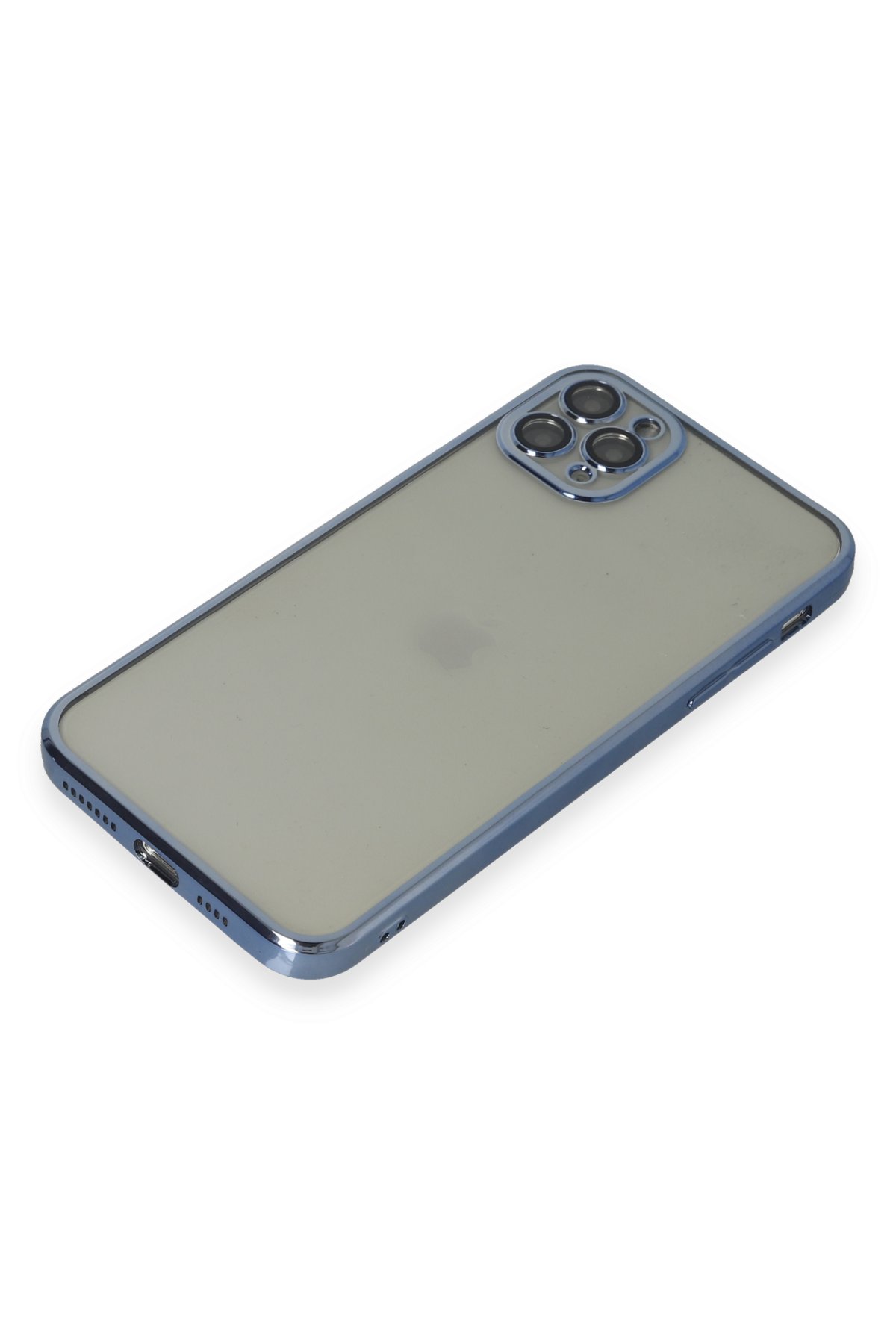 Newface iPhone 11 Pro Max Neon Fosforlu Kamera Lens - Mavi