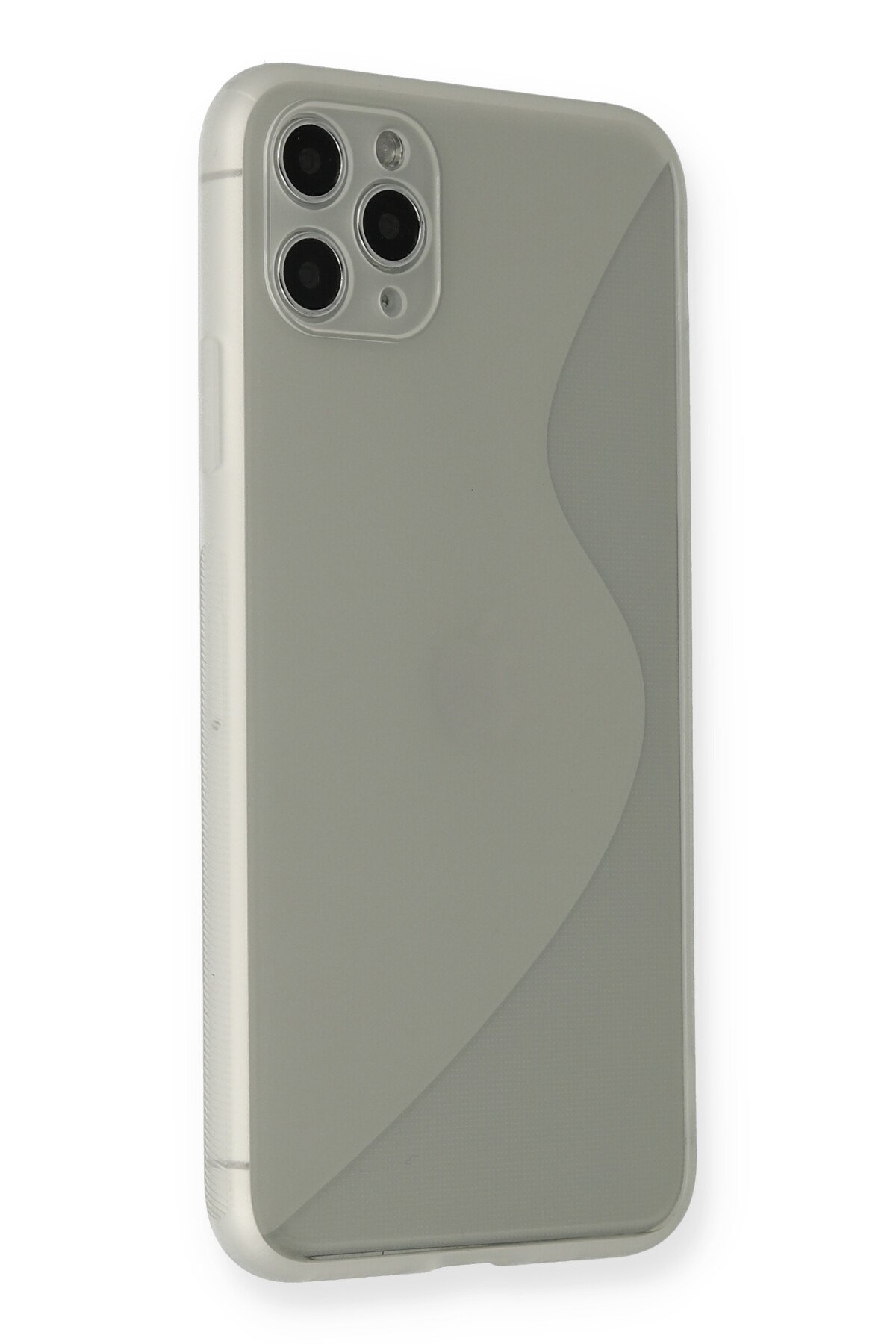 Newface iPhone 11 Pro Max Kılıf PP Ultra İnce Kapak - Gri