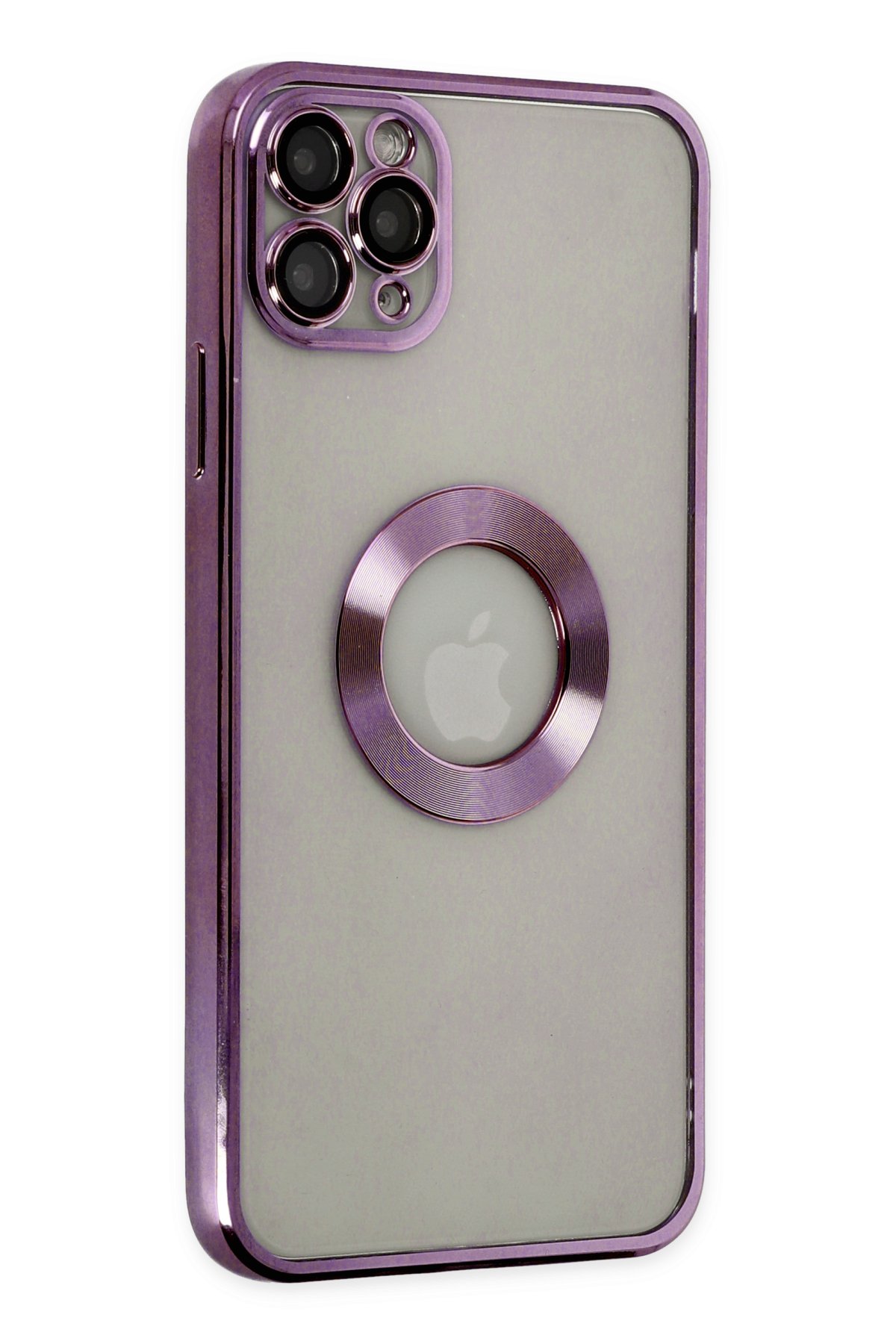 Newface iPhone 11 Pro Max Kılıf Nano içi Kadife Silikon - Mor