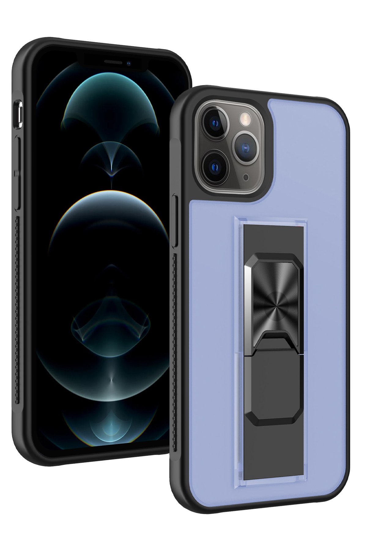 Newface iPhone 11 Pro Max Kılıf Tank Silikon Kapak - Gümüş