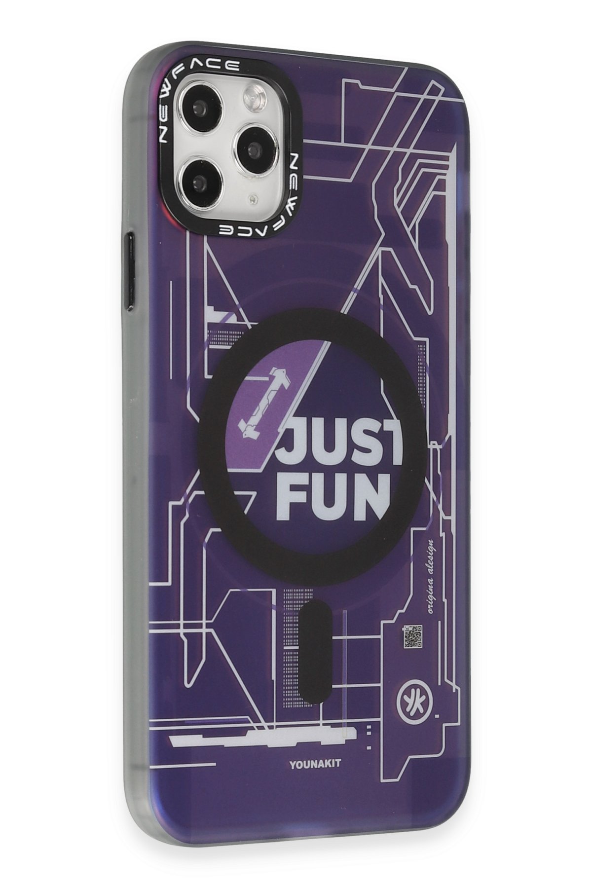 Newface iPhone 11 Pro Max Kılıf Palm Buzlu Kamera Sürgülü Silikon - Sarı