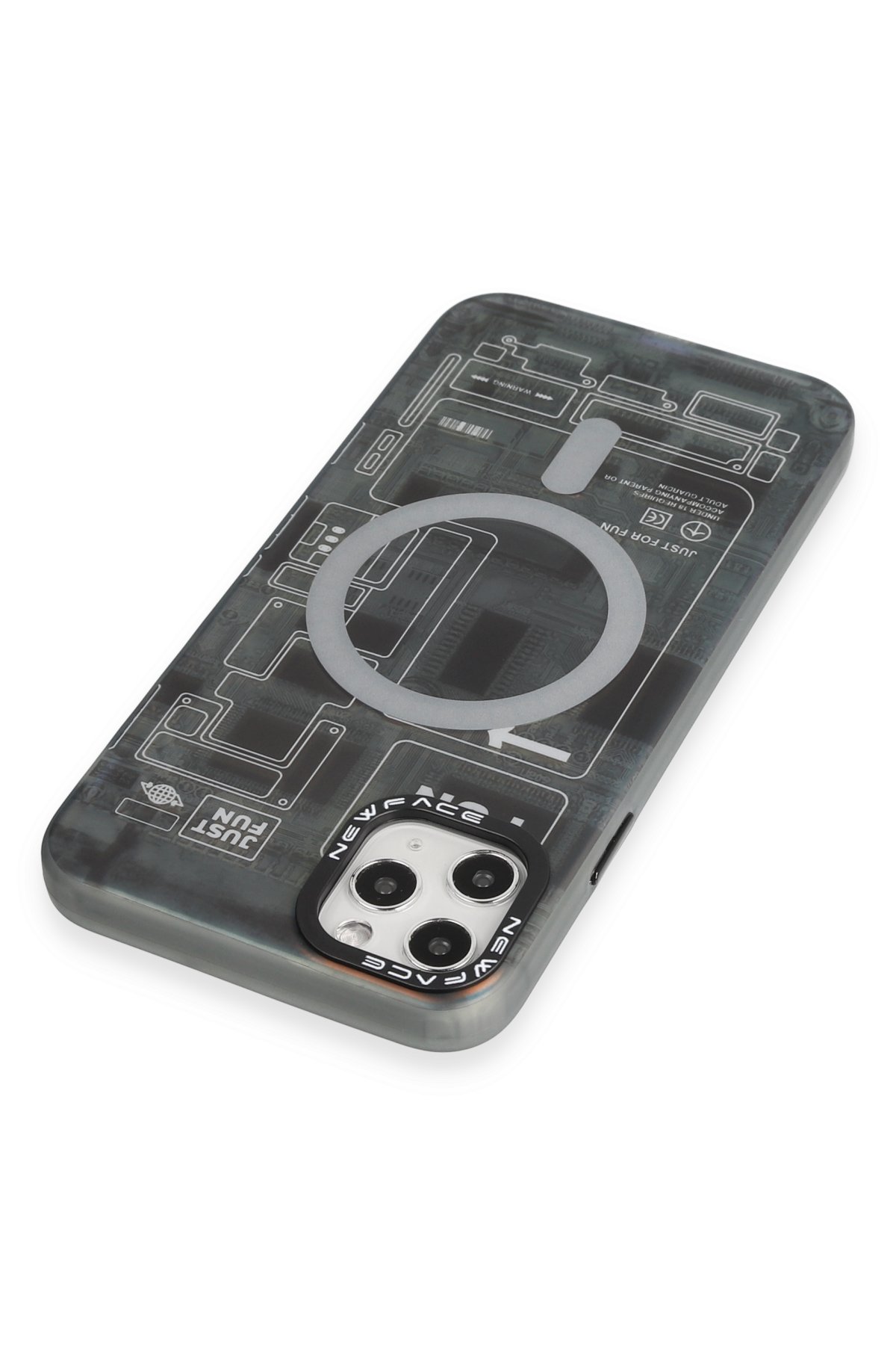 Newface iPhone 11 Pro Max Kılıf Jack Magneticsafe Lens Silikon - Rose Gold