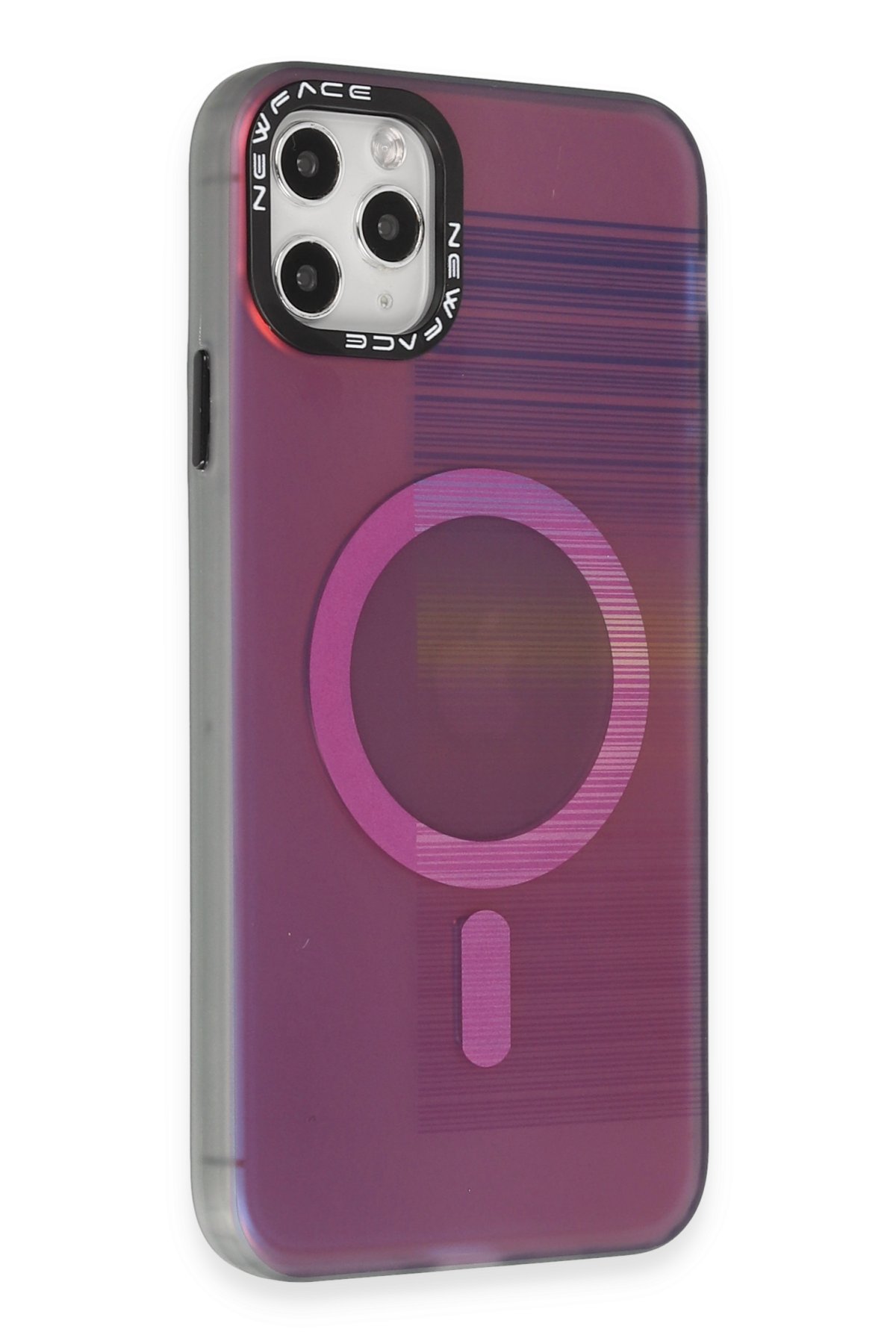 Newface iPhone 11 Pro Max Kılıf Gros Yüzüklü Silikon - Gold