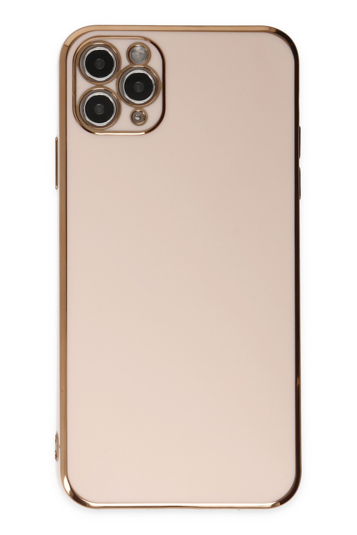 Newface iPhone 11 Pro Max Kılıf Tank Silikon Kapak - Gold