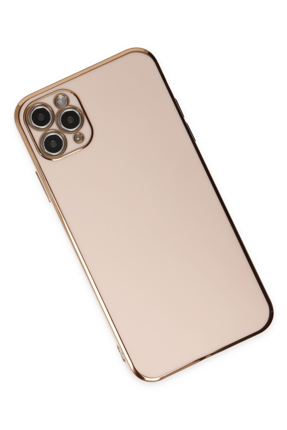 Newface iPhone 11 Pro Max Kılıf Tank Silikon Kapak - Gold