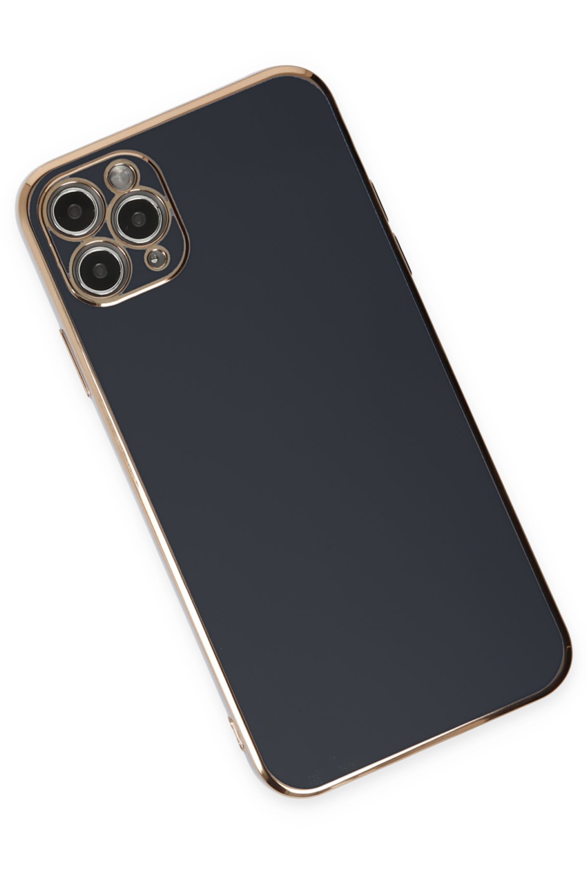 Newface iPhone 11 Pro Max Kılıf Loop Deri Silikon - Siyah
