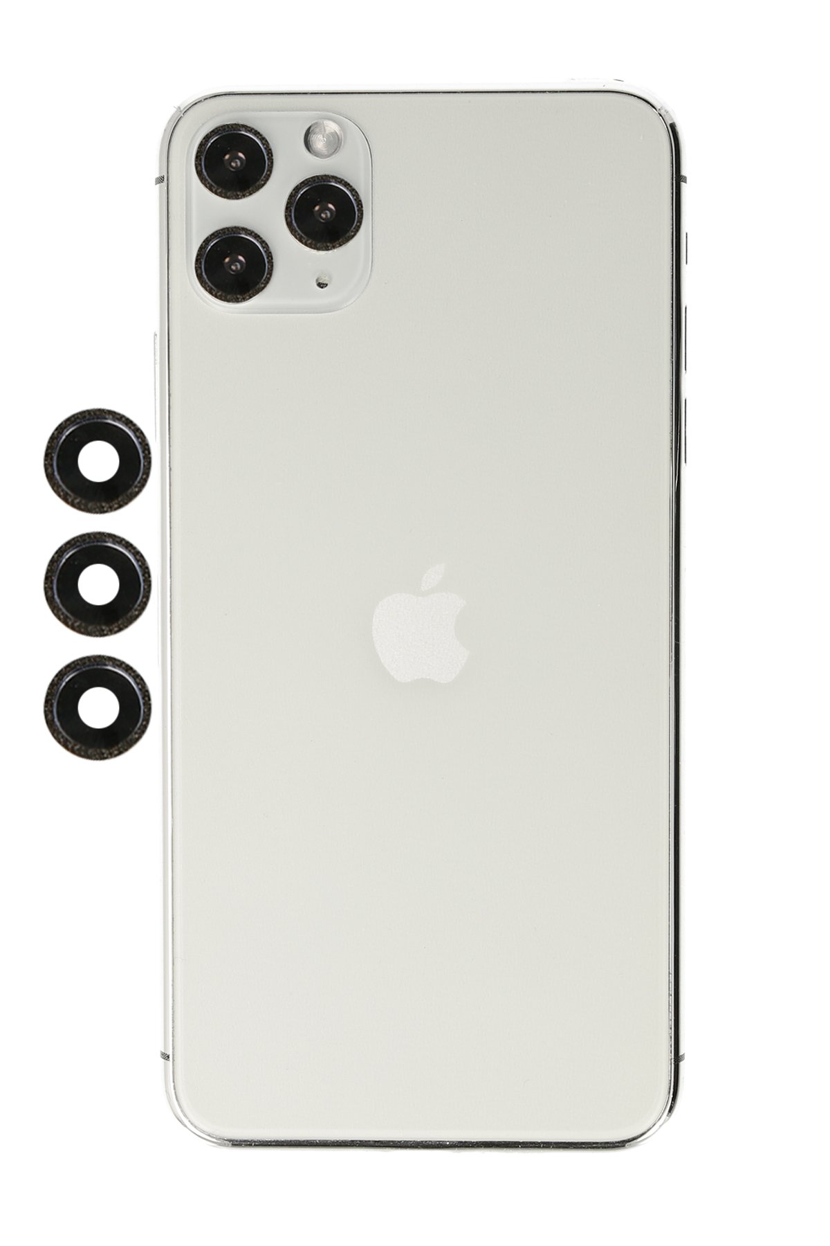 Newface iPhone 11 Pro Max Kılıf Platin Simli Silikon - Mavi