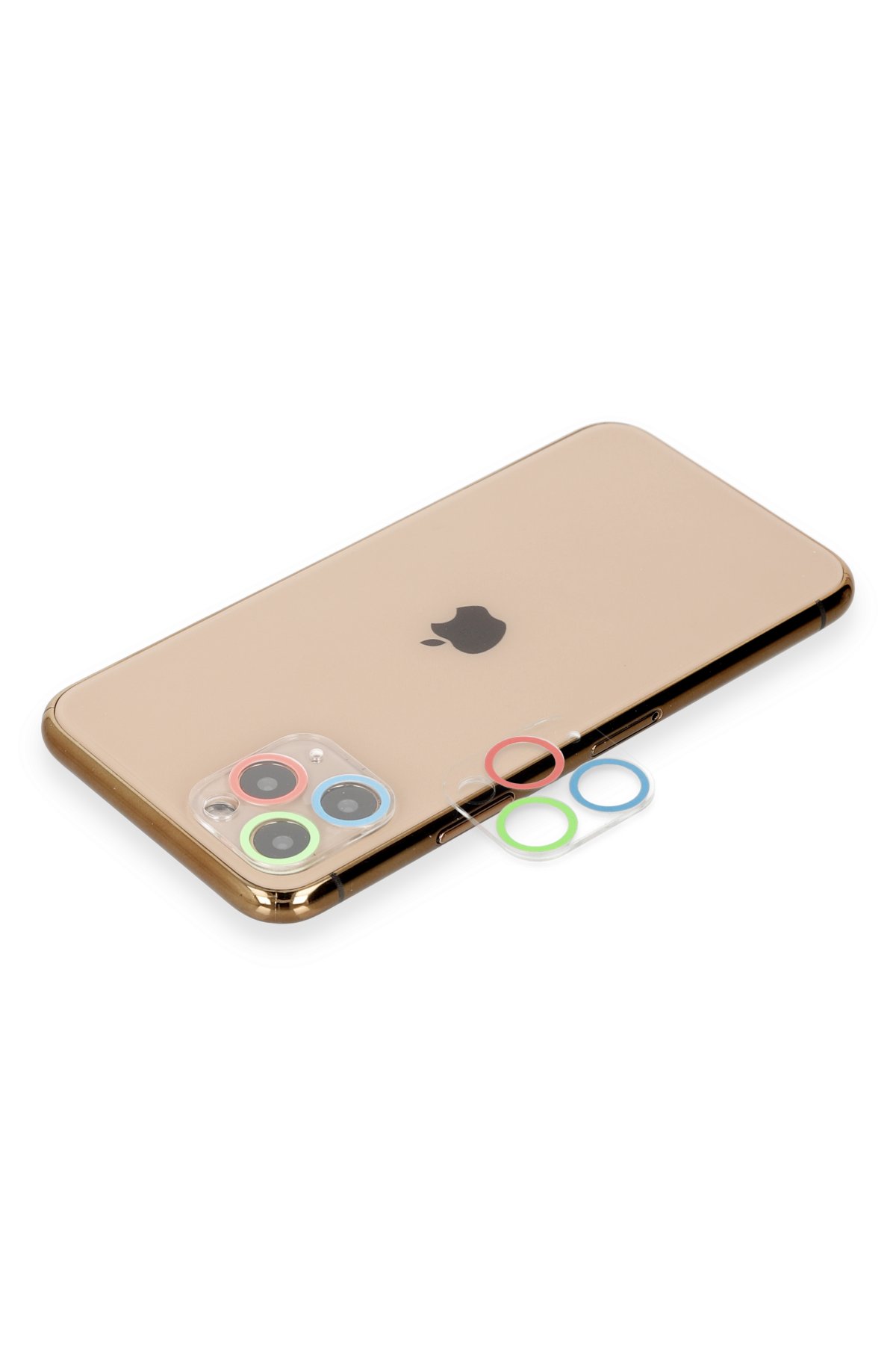 Newface iPhone 11 Pro Pers Alüminyum Kamera Lens - Kırmızı