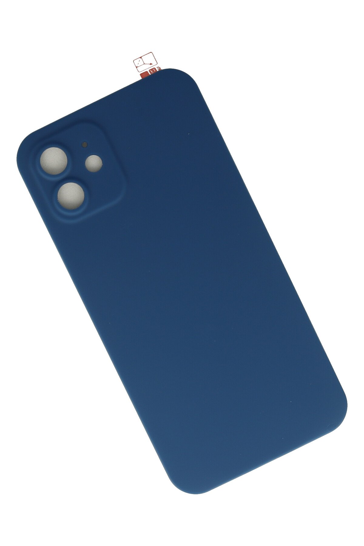 Newface iPhone 12 Kılıf Palm Buzlu Kamera Sürgülü Silikon - Kırmızı