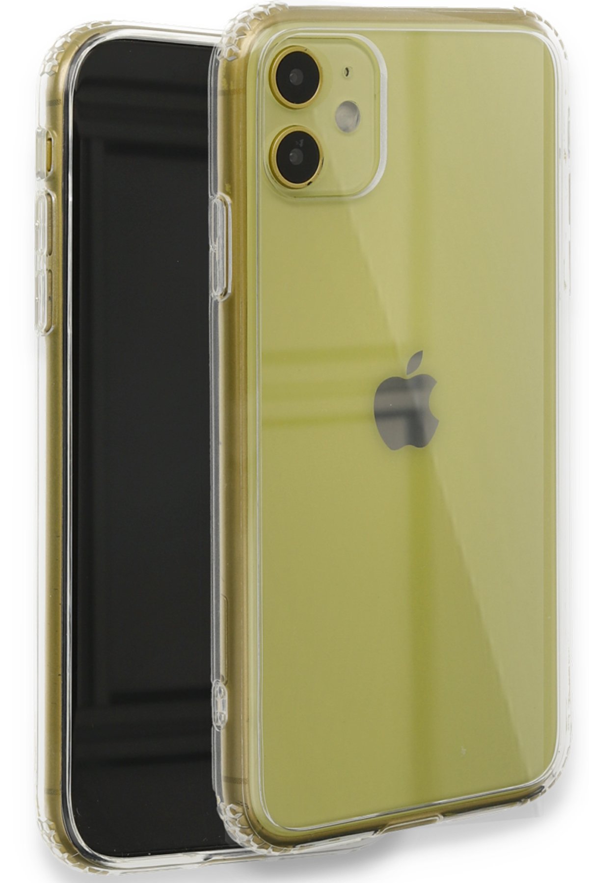 Newface iPhone 12 Kılıf Focus Derili Silikon - Lacivert