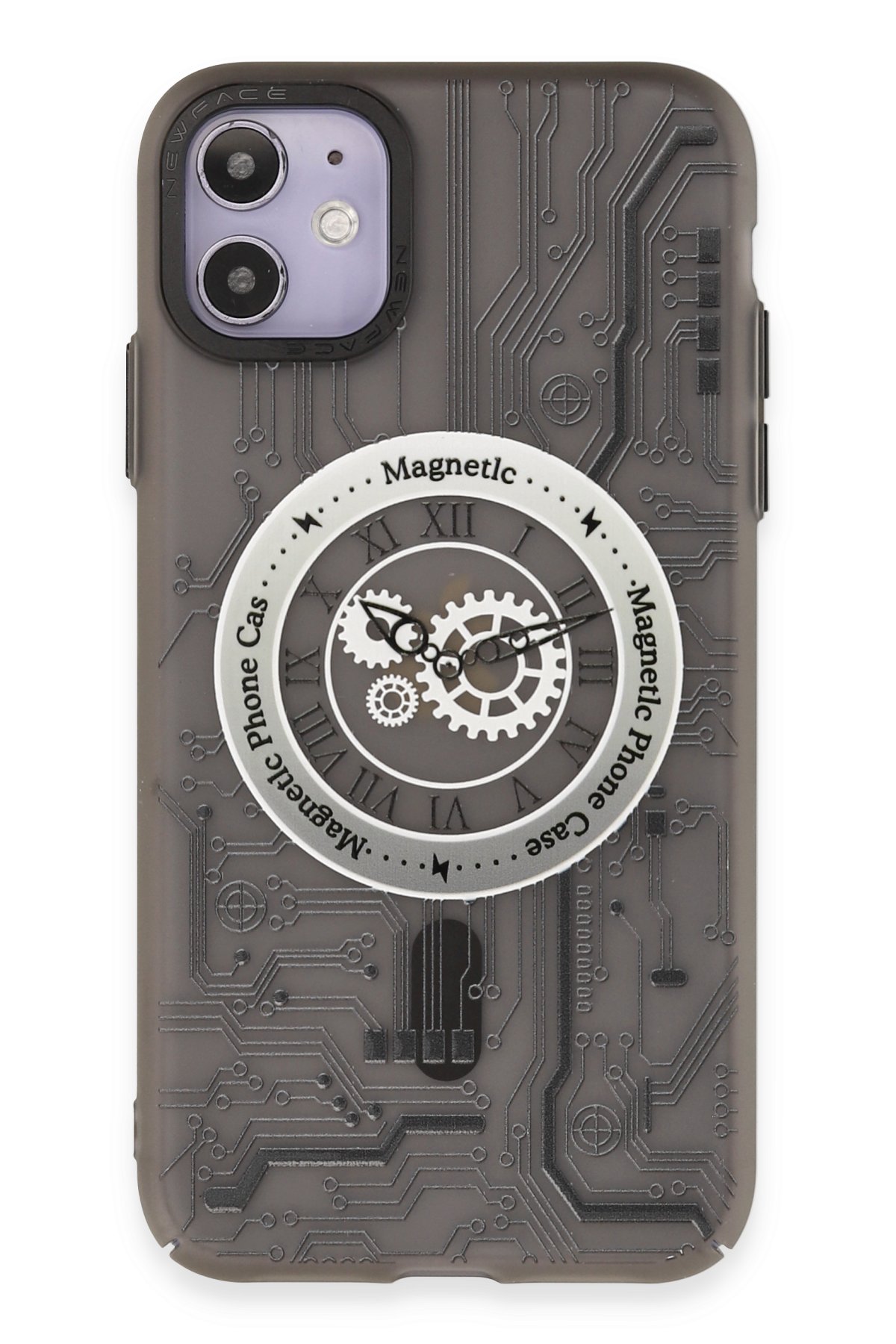 Newface iPhone 12 Kılıf Color Lens Silikon - Gri