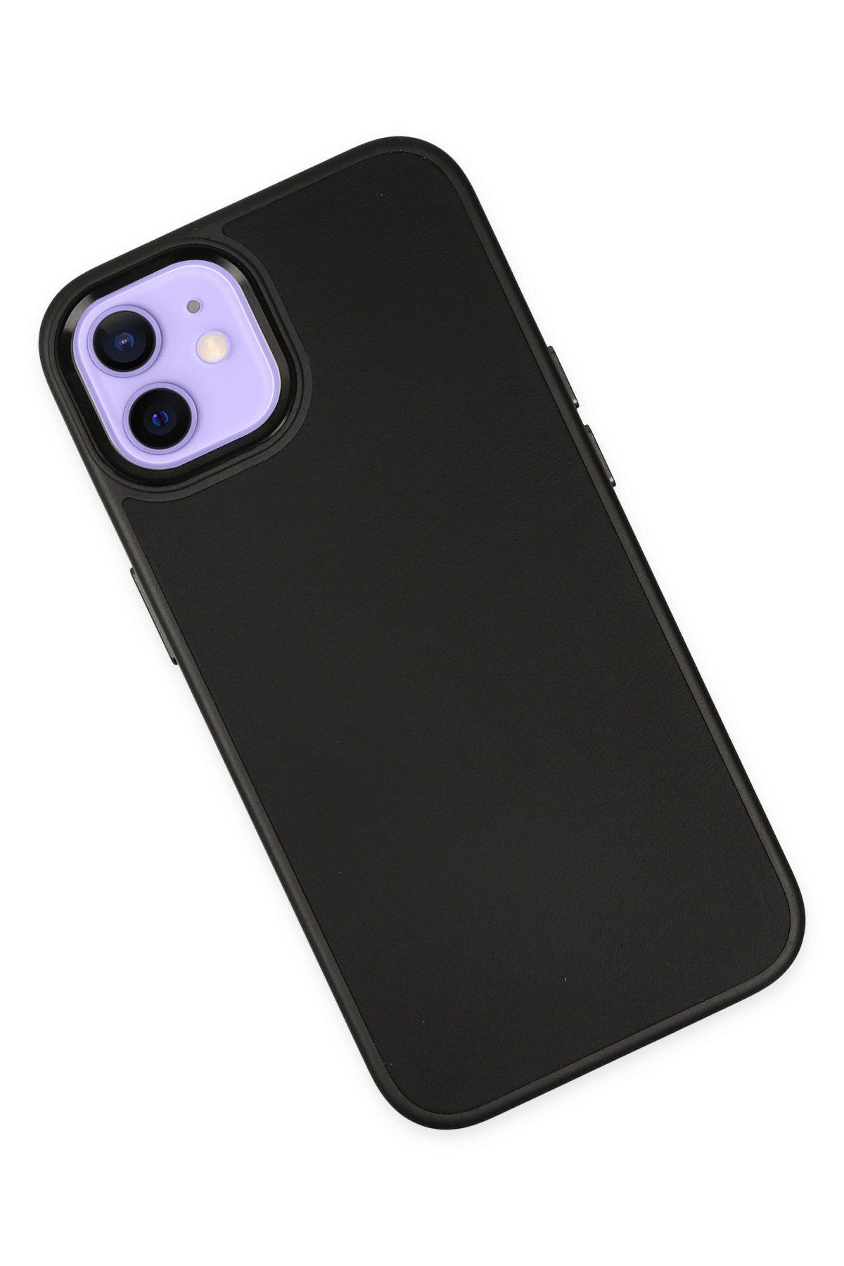 Newface iPhone 12 Kılıf Liva Lens Silikon - Siyah