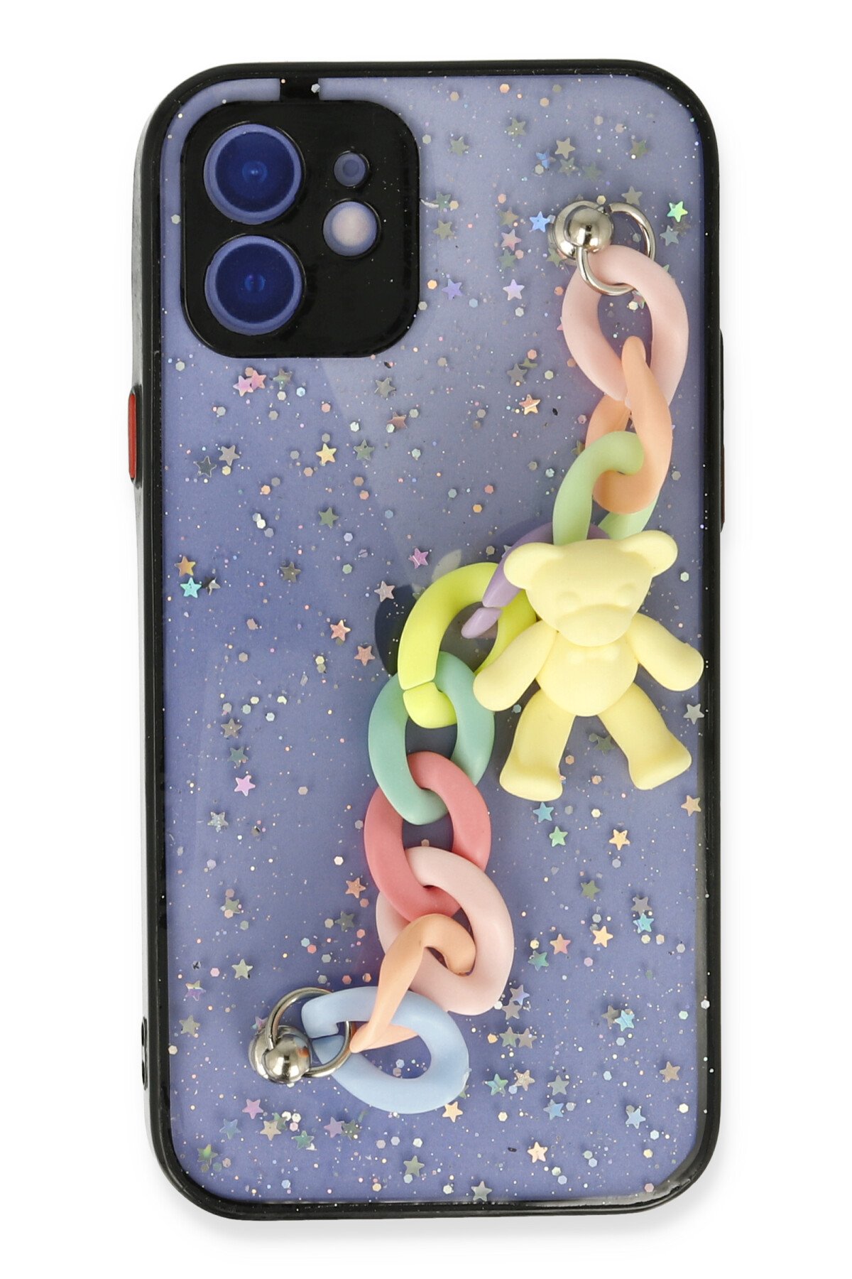 Newface iPhone 12 Rainbow Kamera Lens Koruma Cam - Siyah