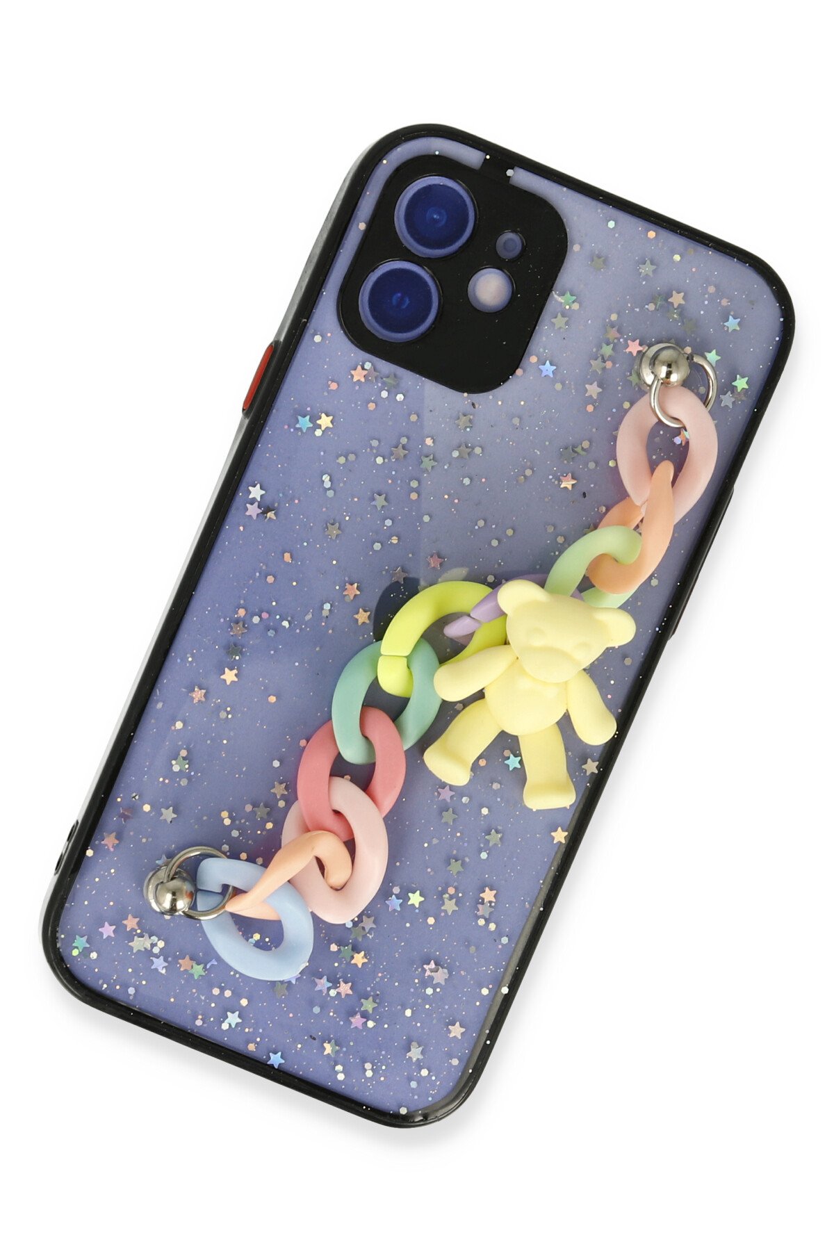 Newface iPhone 12 Rainbow Kamera Lens Koruma Cam - Siyah