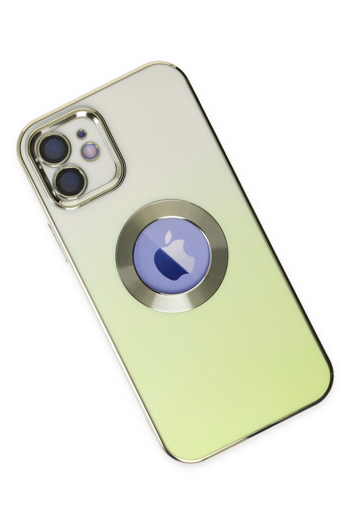 Newface iPhone 12 Kılıf Nano içi Kadife Silikon - Lila