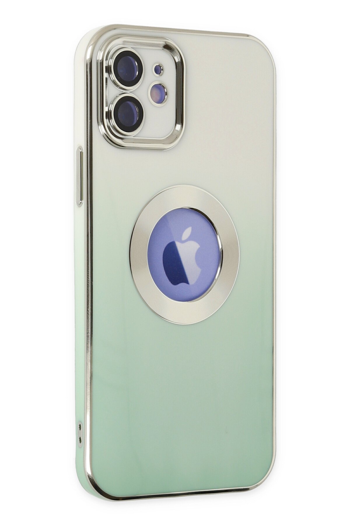 Newface iPhone 12 Kılıf Nano içi Kadife Silikon - Mavi