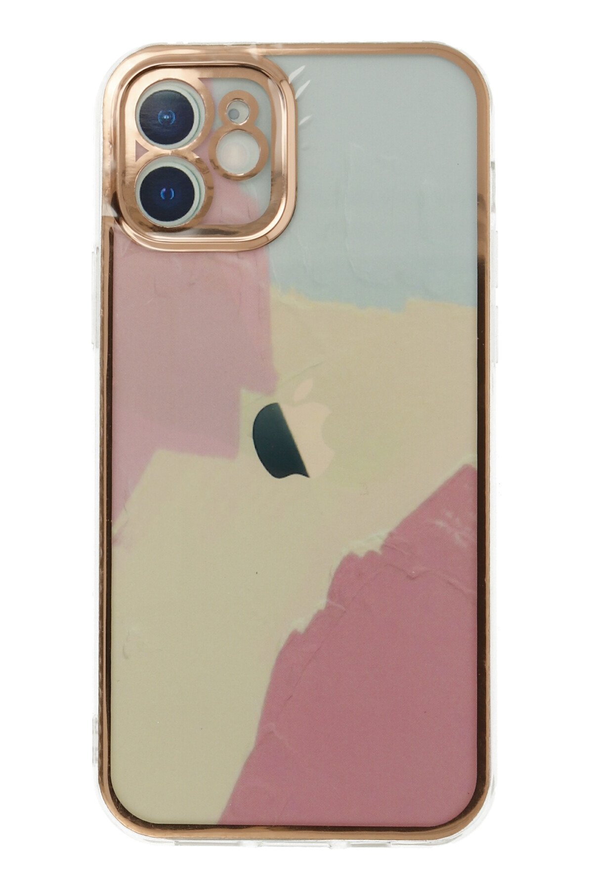 Newface iPhone 12 Kılıf Lansman Glass Kapak - Kırmızı