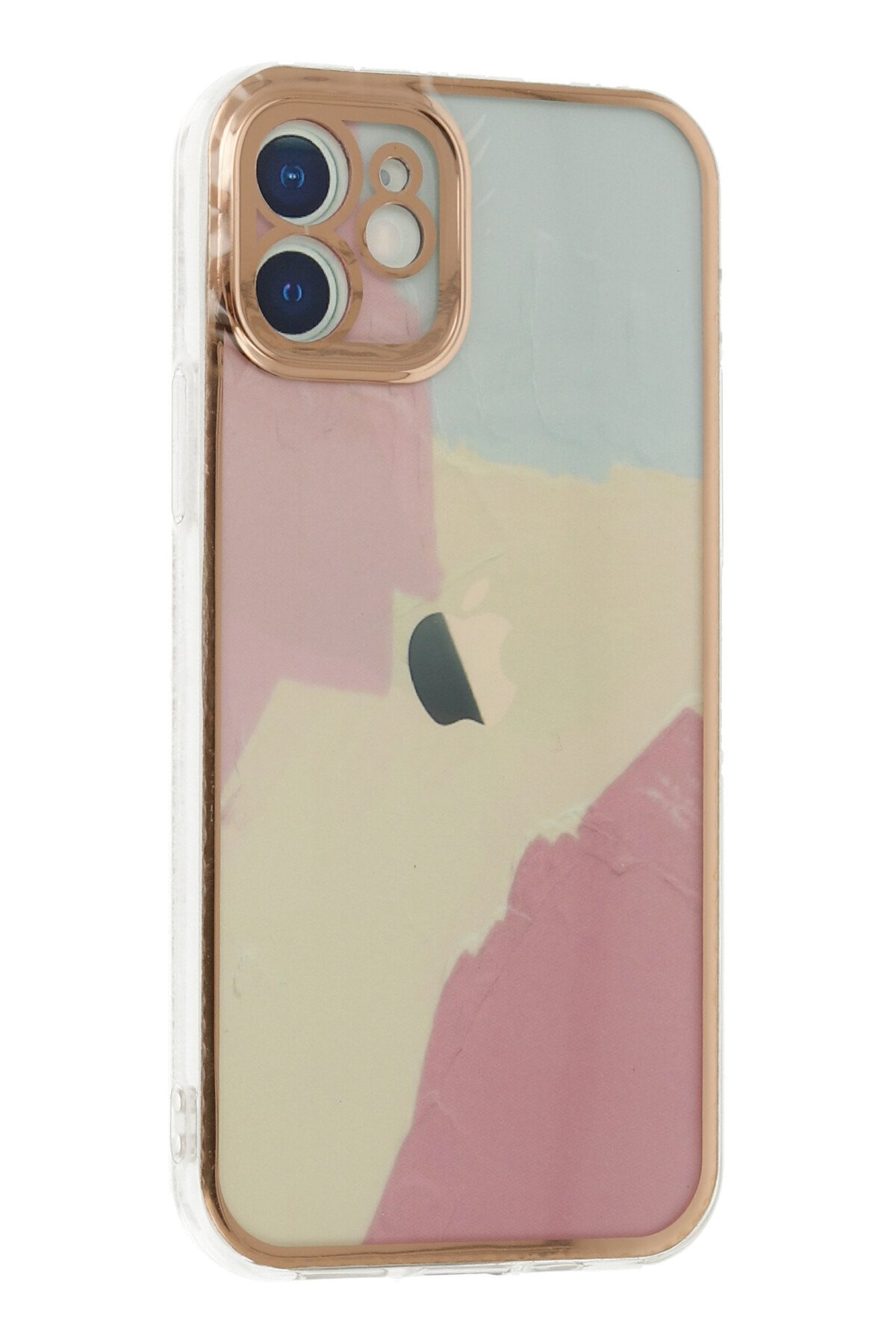 Newface iPhone 12 Kılıf Lansman Glass Kapak - Kırmızı